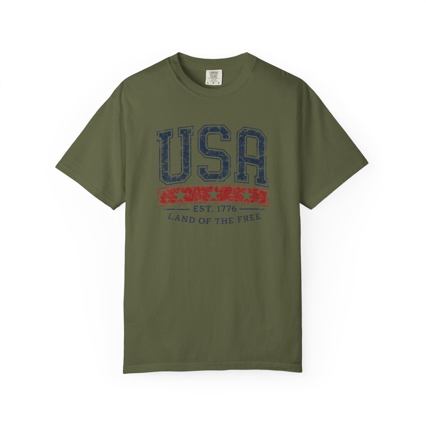 USA Est. 1776 Patriotic Graphic Tee | Vintage Americana Shirt