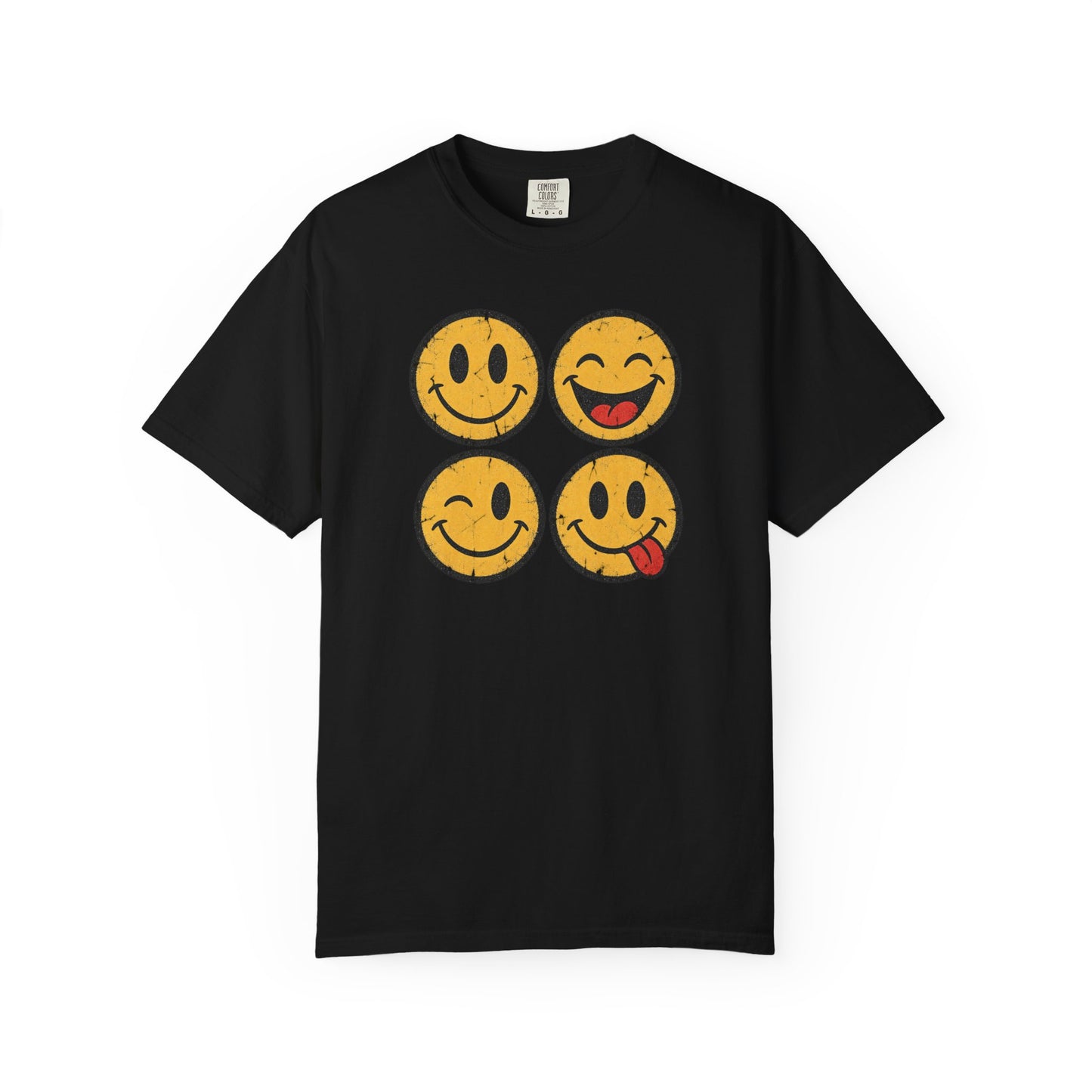 Vintage Happy Faces Graphic Tee
