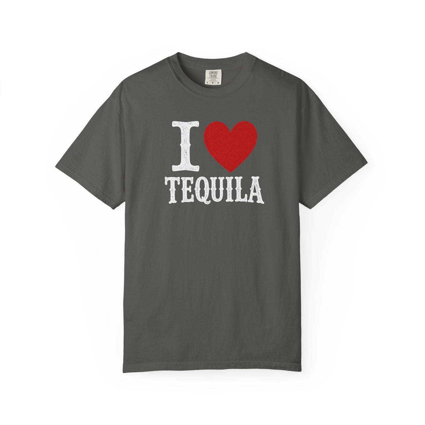 I Heart Tequila Shirt, Tequila Lover Tee, Funny Drinking Shirt, Country Concert Tee, Vintage Washed Graphic Tee, Girls Trip Shirt
