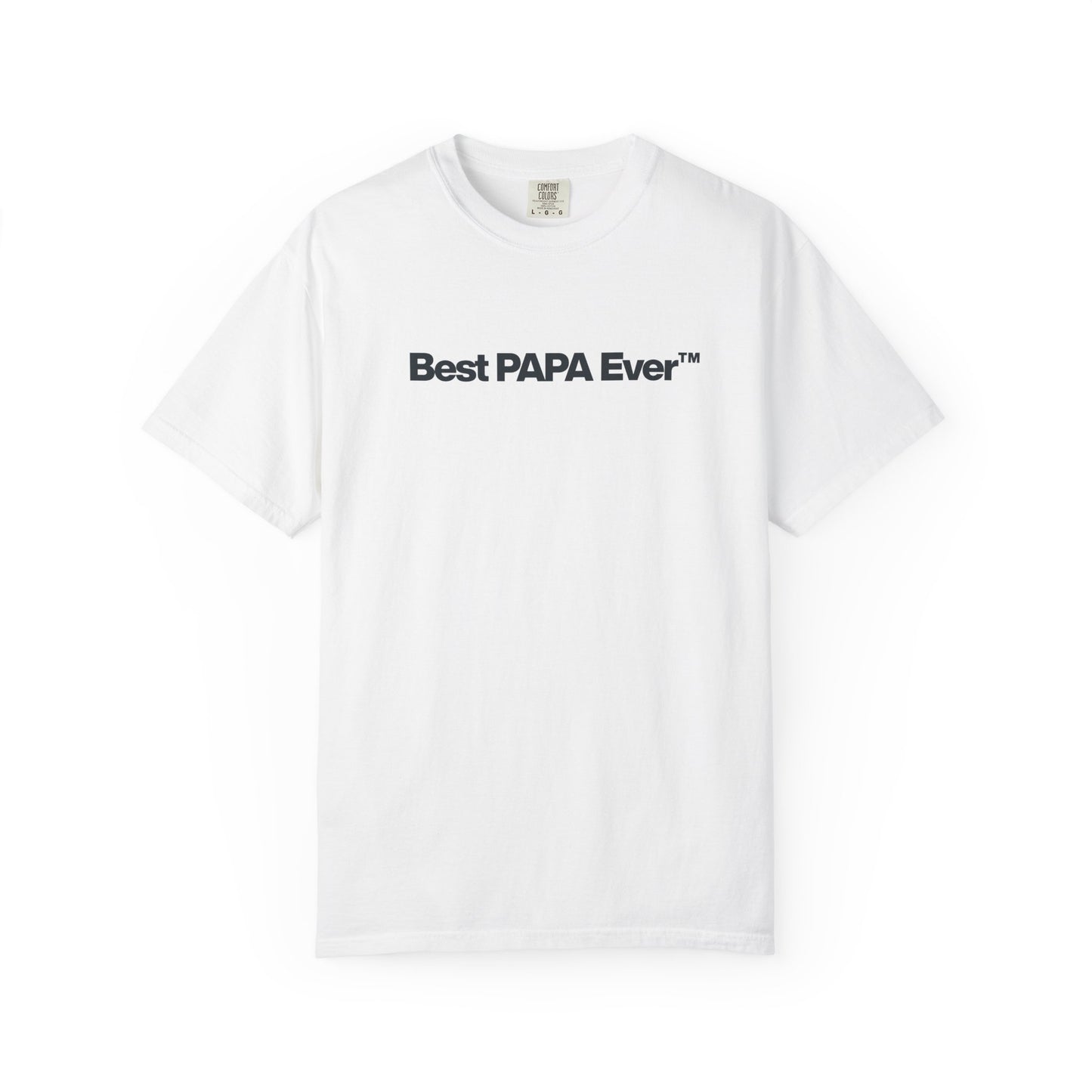 Best PAPA Ever™ Shirt, Father’s Day Graphic Tee, Minimal Dad Shirt, Grandpa Gift, Neutral Vintage Family Tee