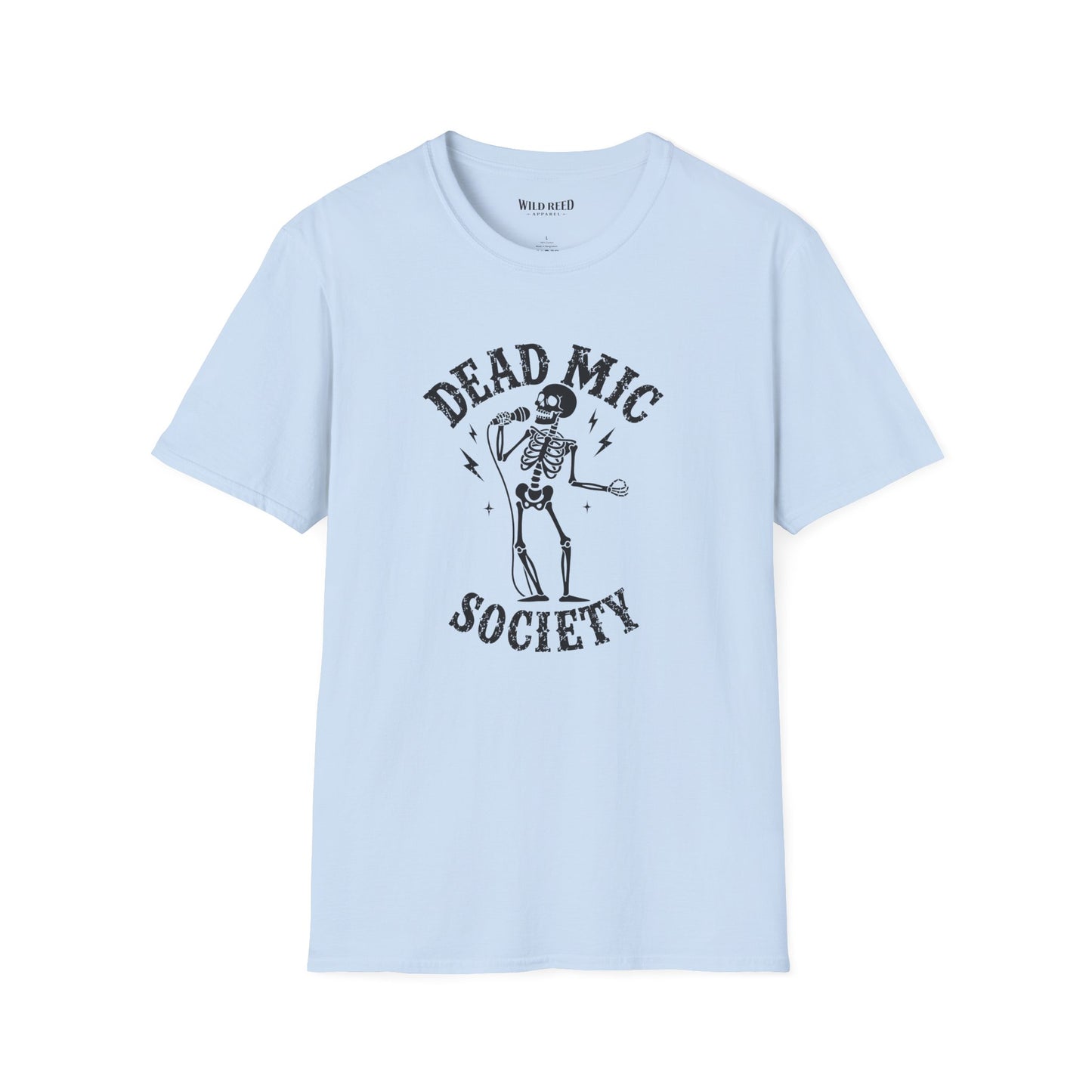 Dead Mic Society Skeleton Halloween T-Shirt