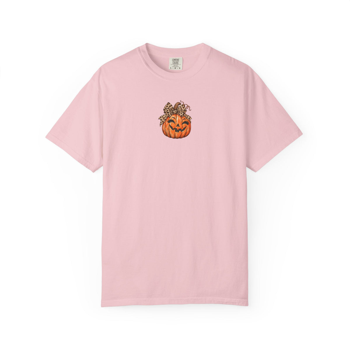 Leopard Pumpkin Halloween Comfort Colors Tee