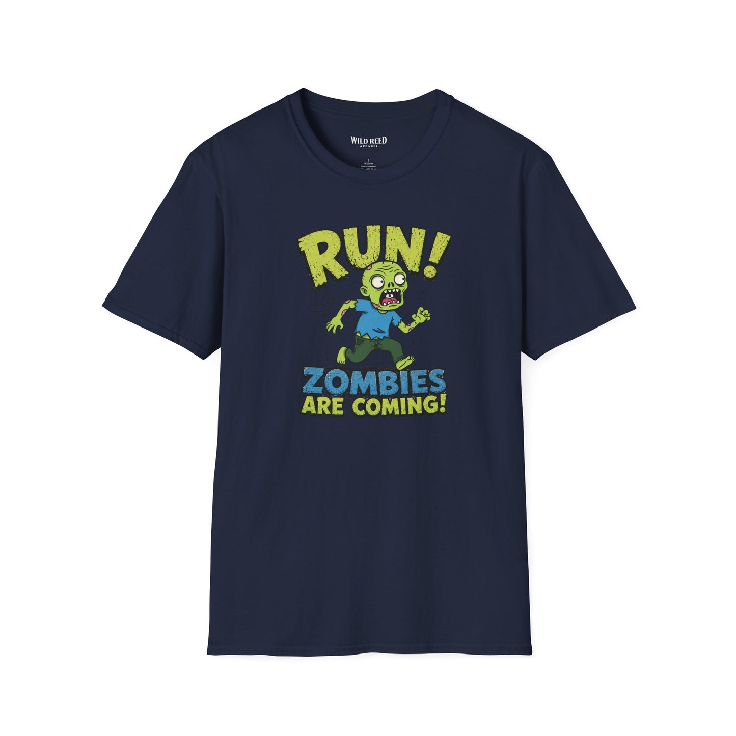 Run! Zombies Are Coming Funny Zombie Graphic Tee