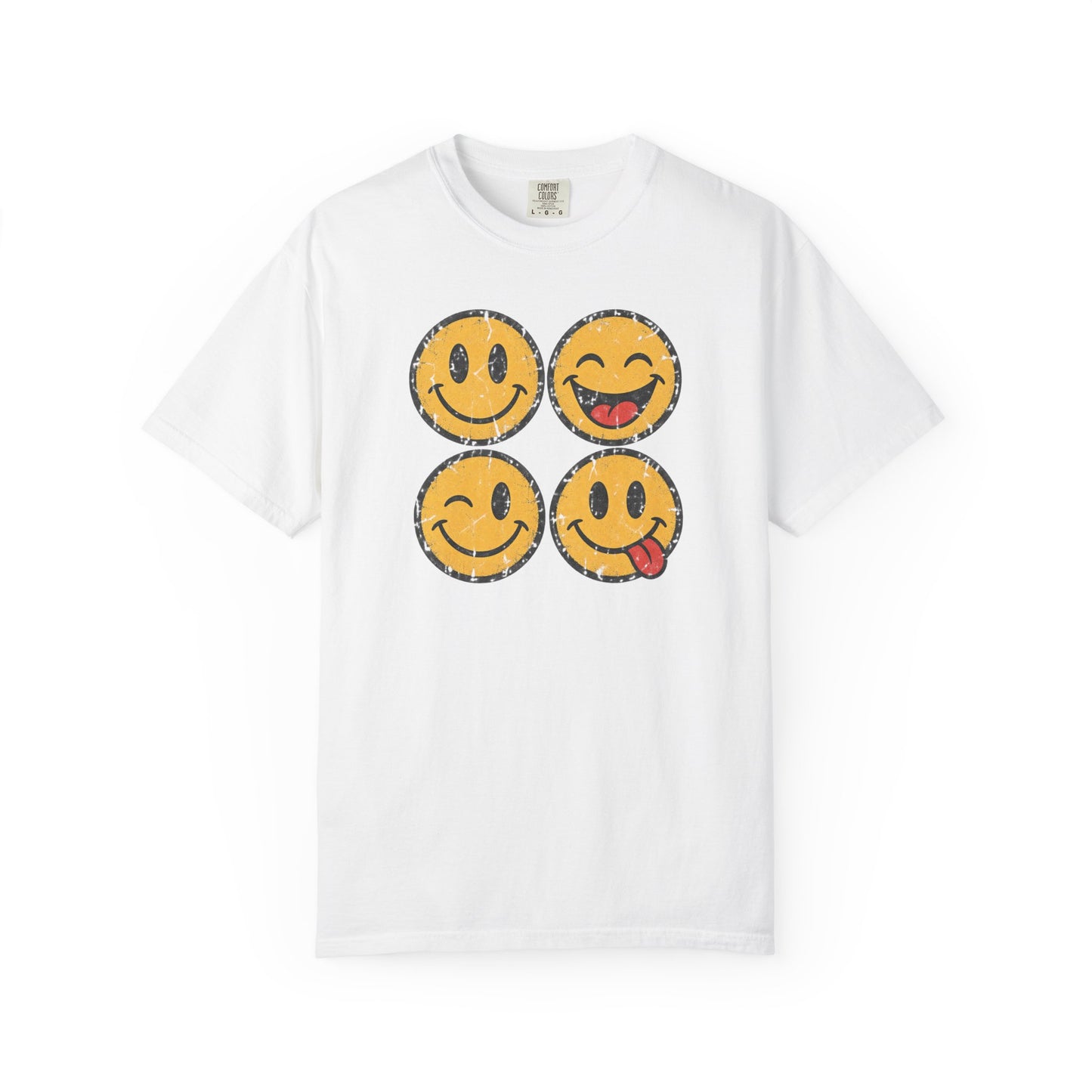 Vintage Happy Faces Graphic Tee