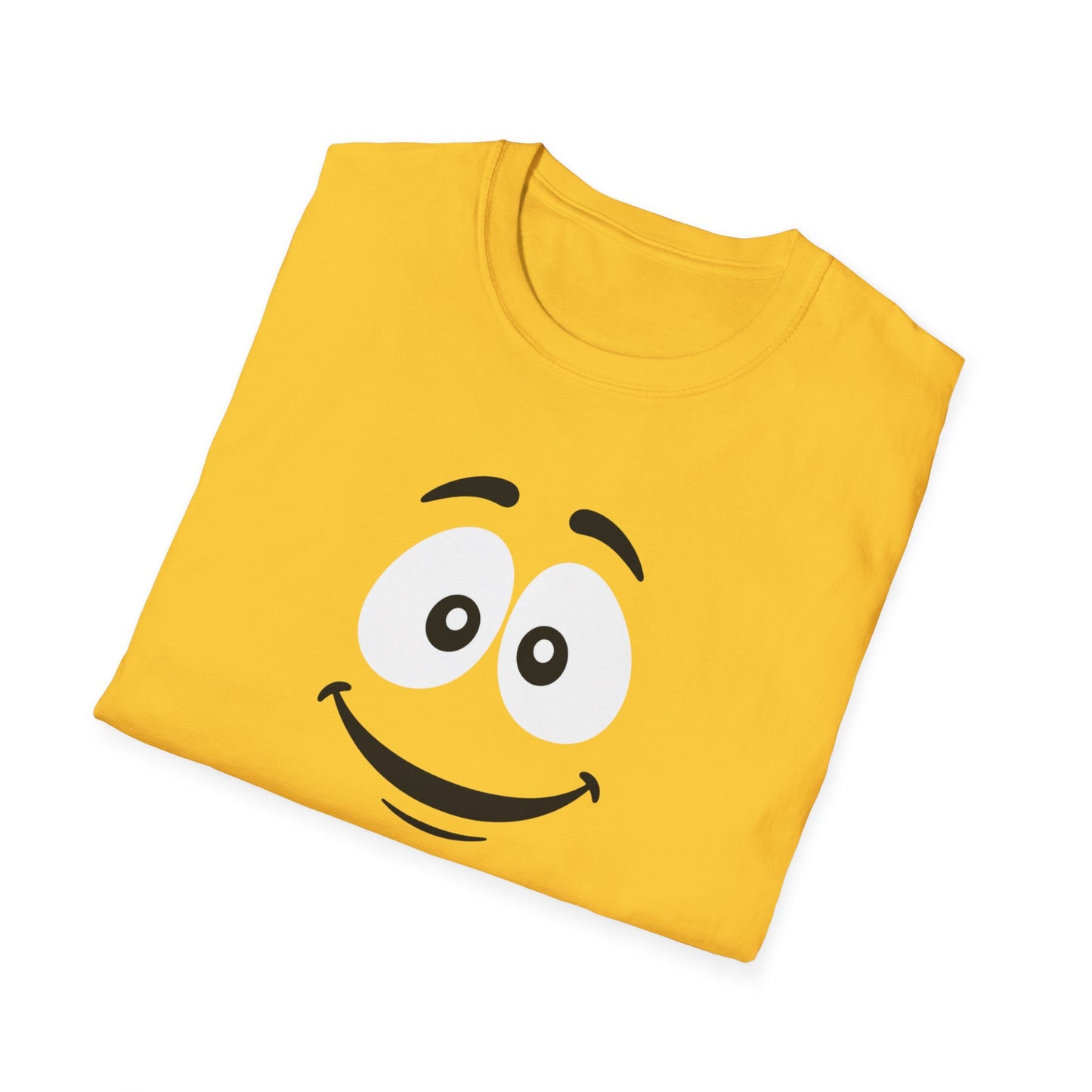 Yellow Candy Character Graphic Tee | Funny Yellow Candy Face Shirt | Retro Candy Lover T-Shirt