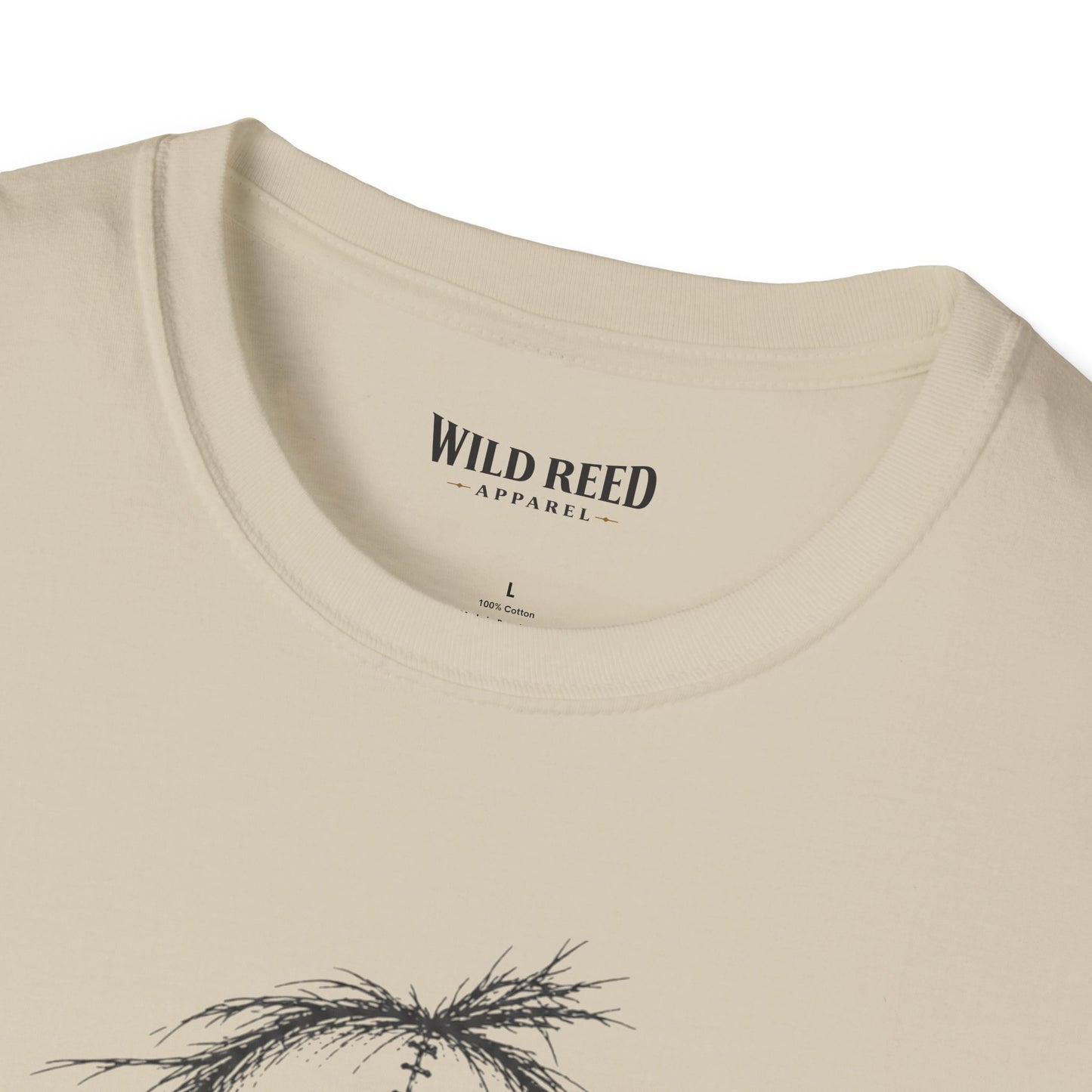Wild Reed Apparel Creepy Ragdoll Halloween Shirt | Vintage Scarecrow Graphic Tee | Spooky Season Unisex T-Shirt