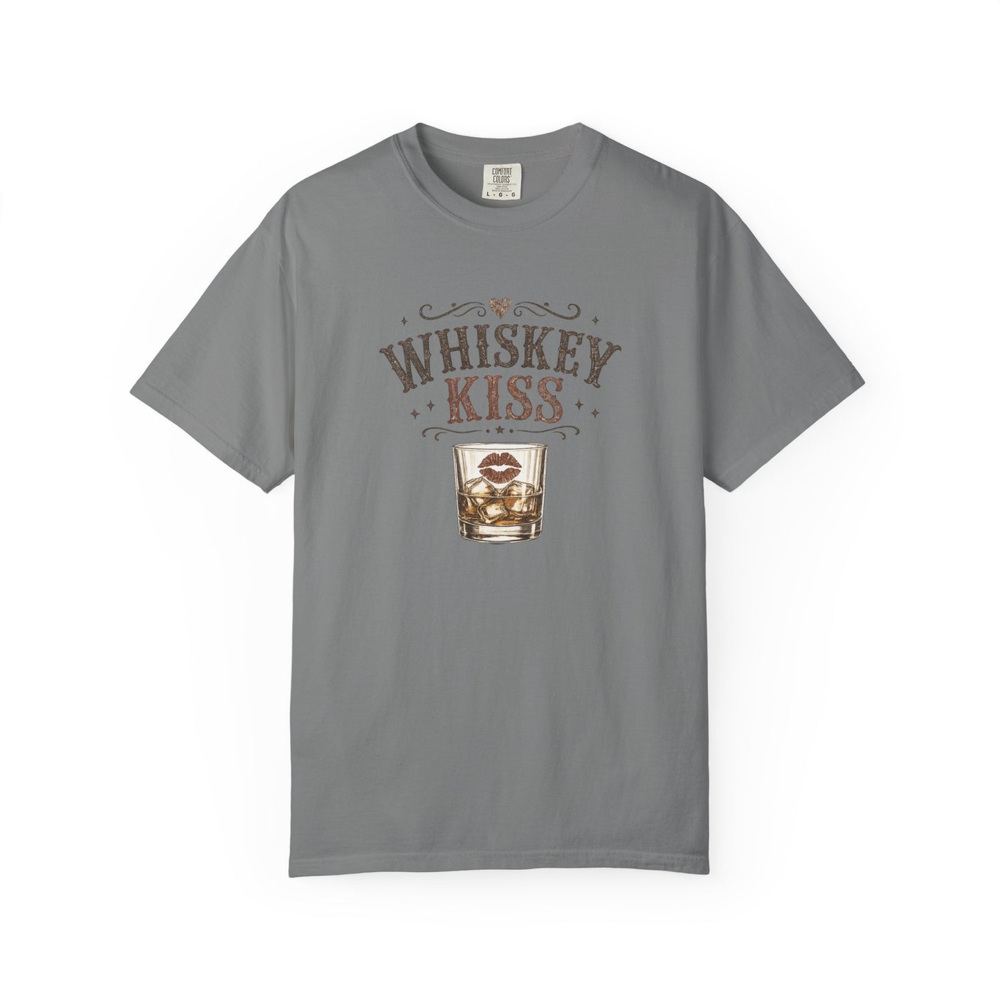 Whiskey Kiss Shirt, Country Graphic Tee, Western Cute Cowgirl Shirt, Vintage Whiskey Tee, Cute Country Outfit Top