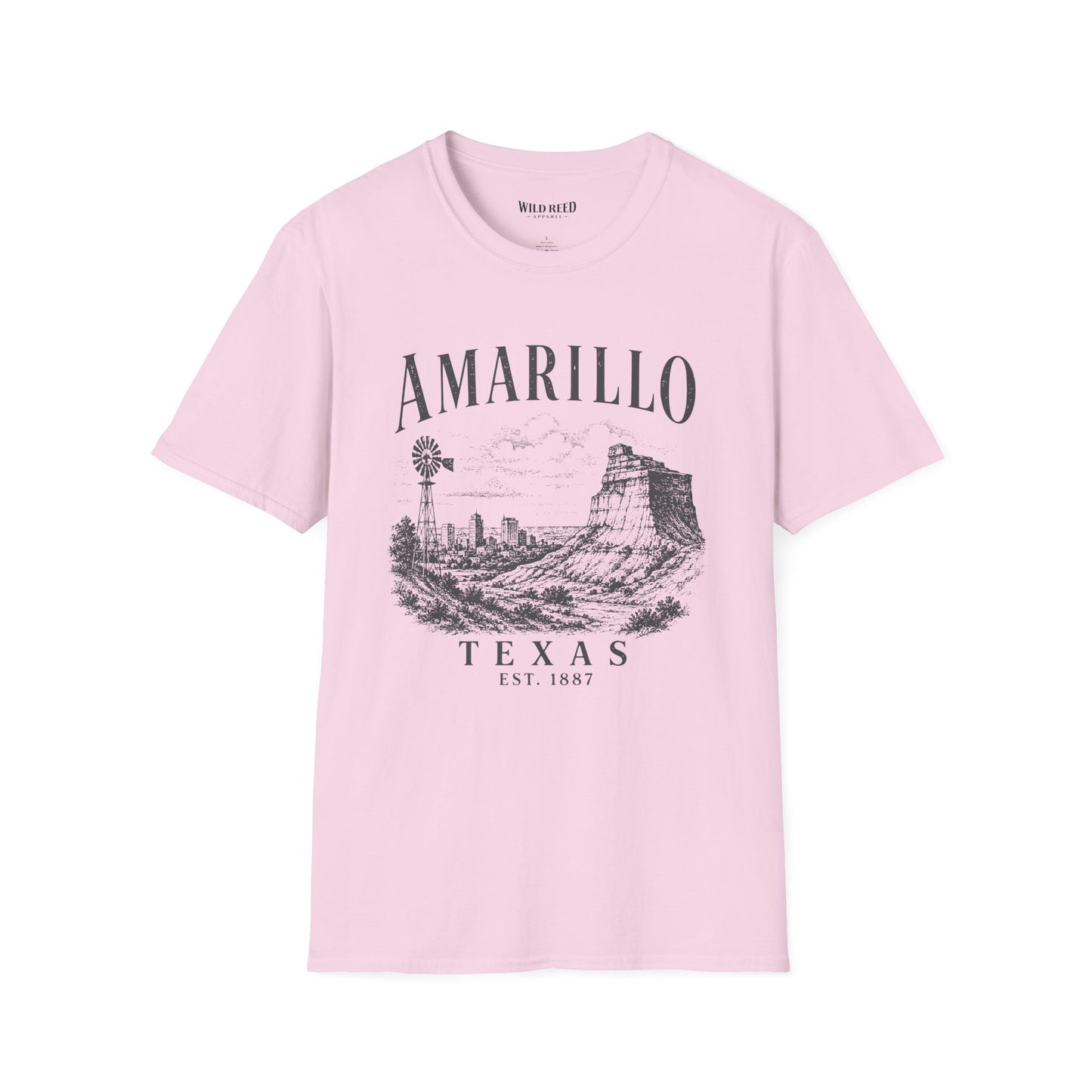 Amarillo Texas Vintage Palo Duro Canyon Graphic T-Shirt | Gildan 64000 Unisex Tee