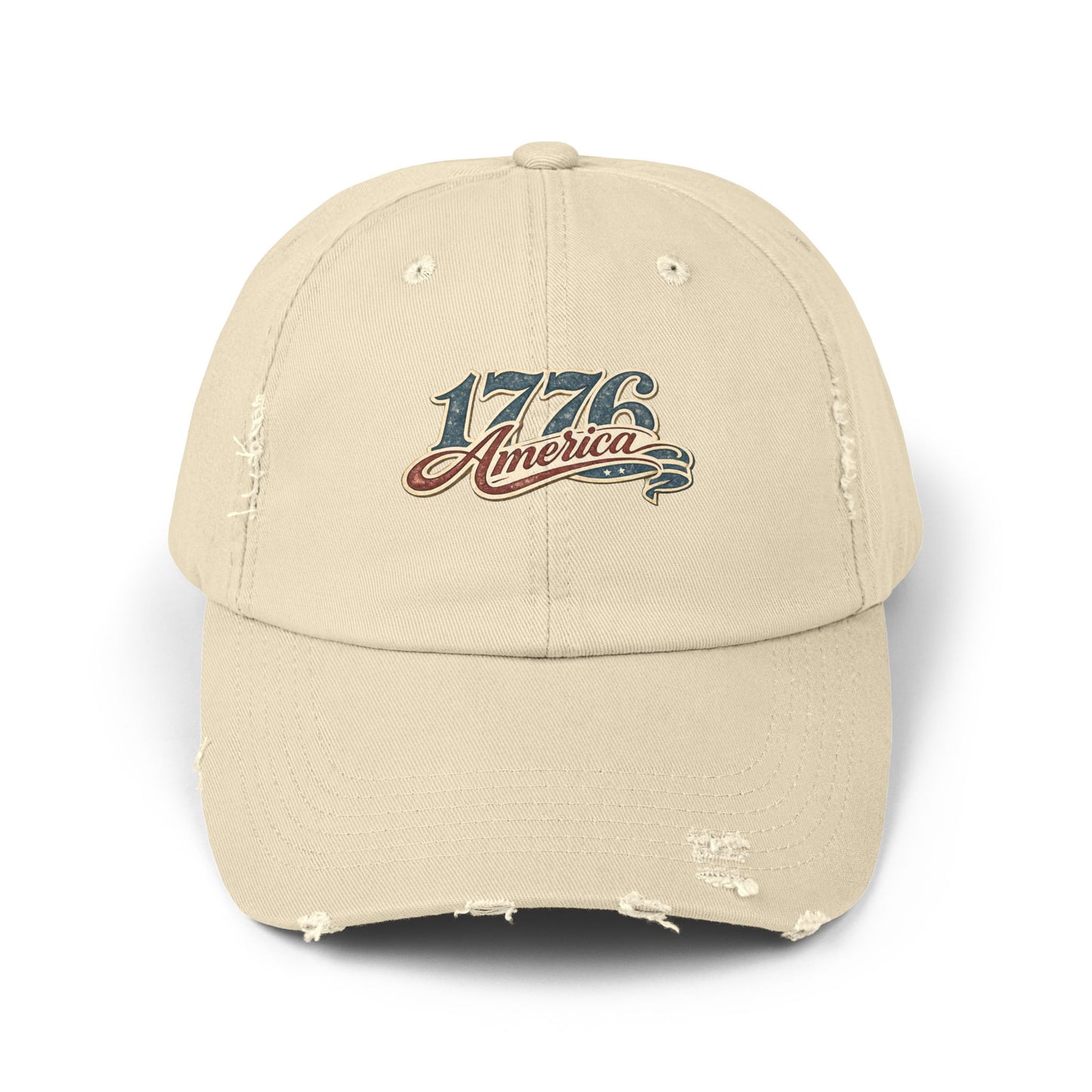 America 1776 Distressed Cap • Patriotic Vintage Hat • Americana Baseball Cap • Unisex Graphic Hat
