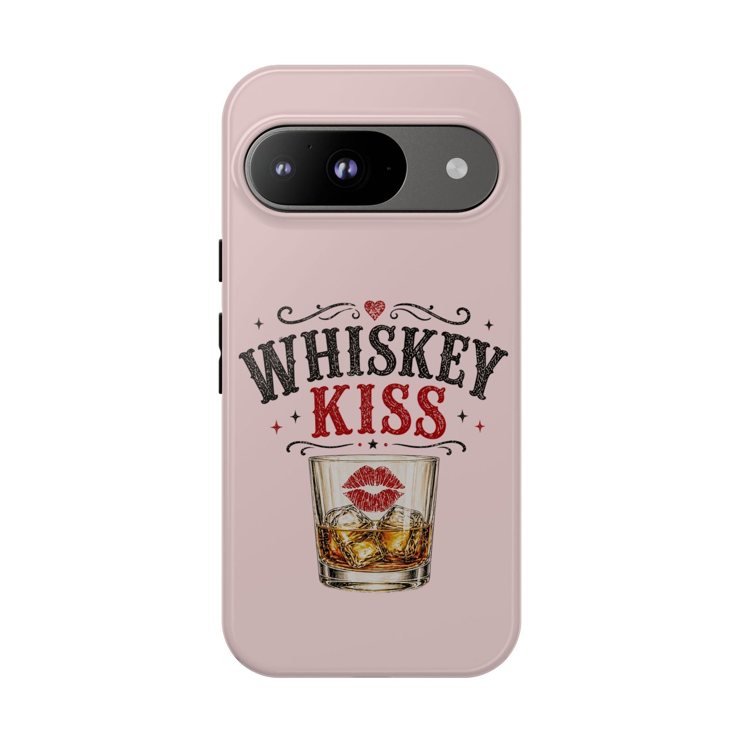 Whiskey Kiss Phone Case, Western Cowgirl Phone Case, Country Girl iPhone & Samsung Case, Cute Whiskey Lover Gift, Matte or Glossy