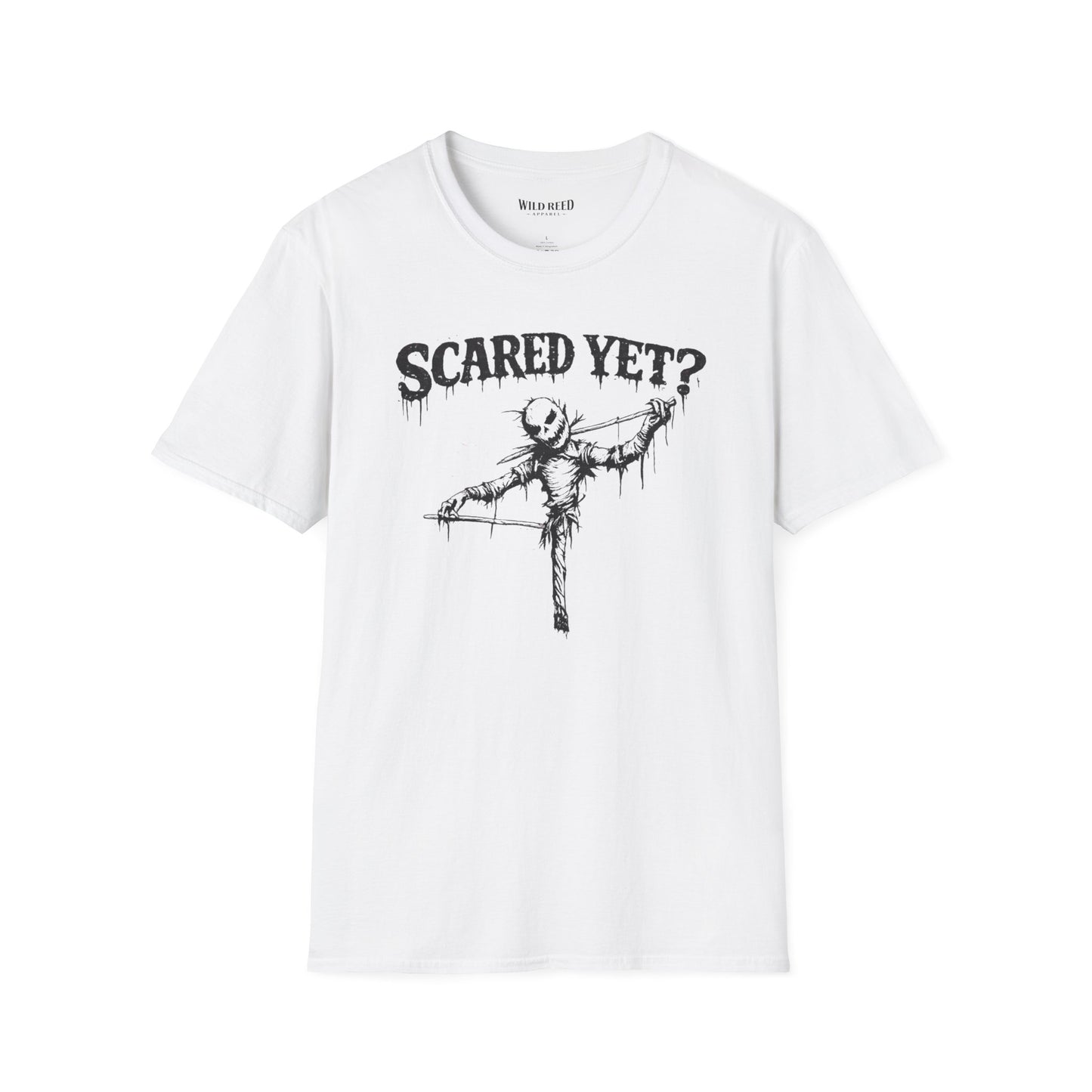 Scared Yet Creepy Scarecrow Halloween T-Shirt