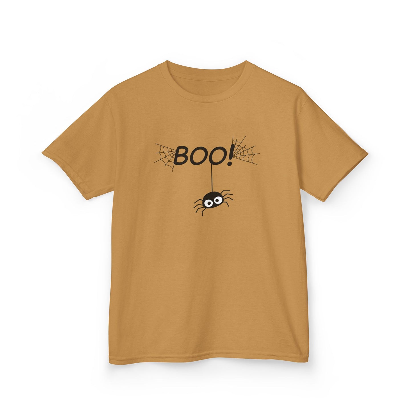 Boo Spider Kids T-Shirt | Cute Halloween Spider Youth Graphic Tee for Boys & Girls