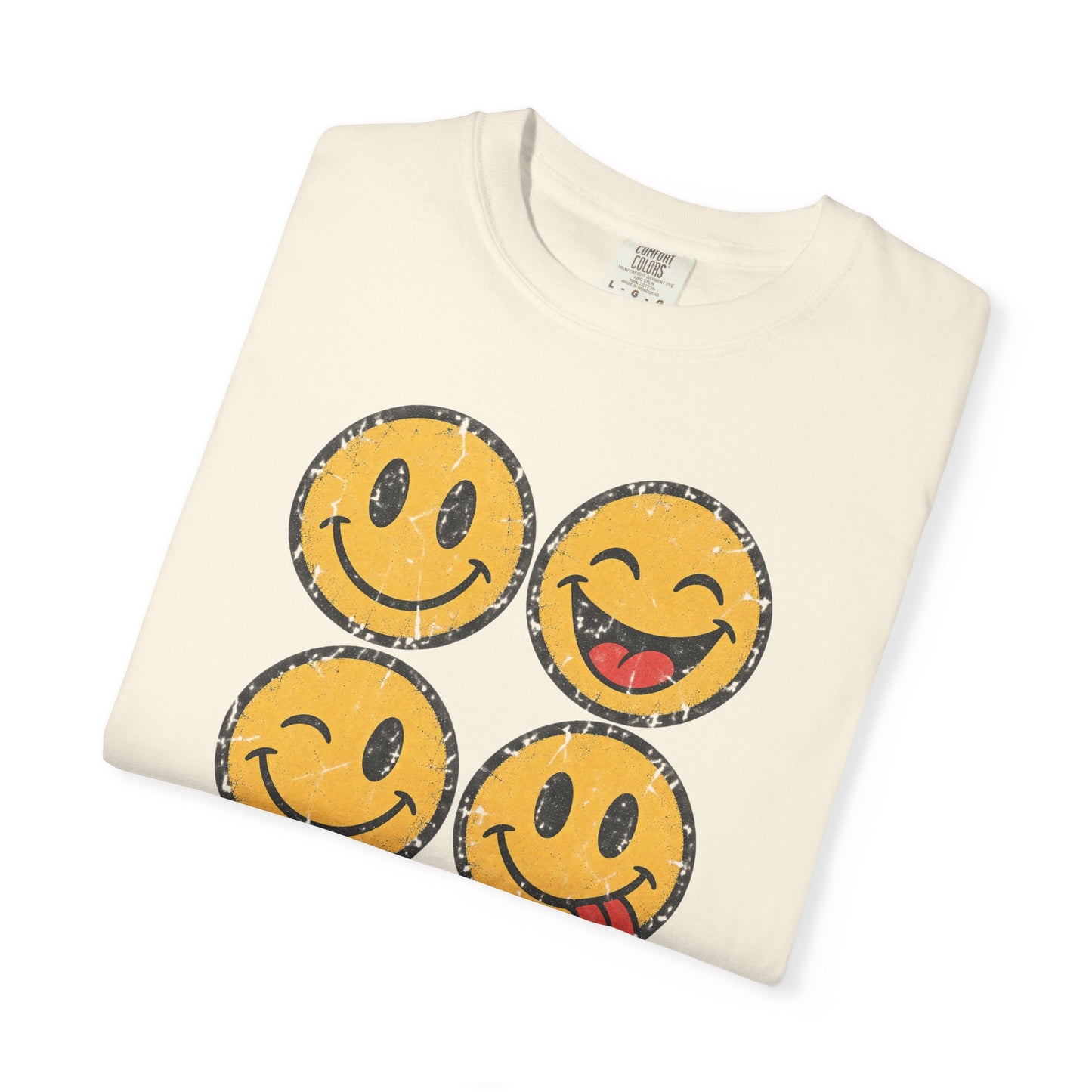 Vintage Happy Faces Graphic Tee