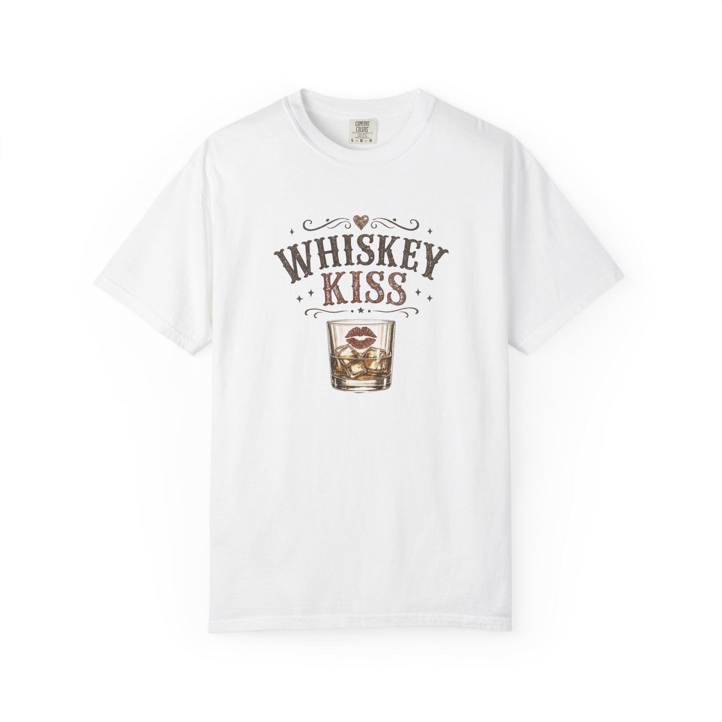Whiskey Kiss Shirt, Country Graphic Tee, Western Cute Cowgirl Shirt, Vintage Whiskey Tee, Cute Country Outfit Top