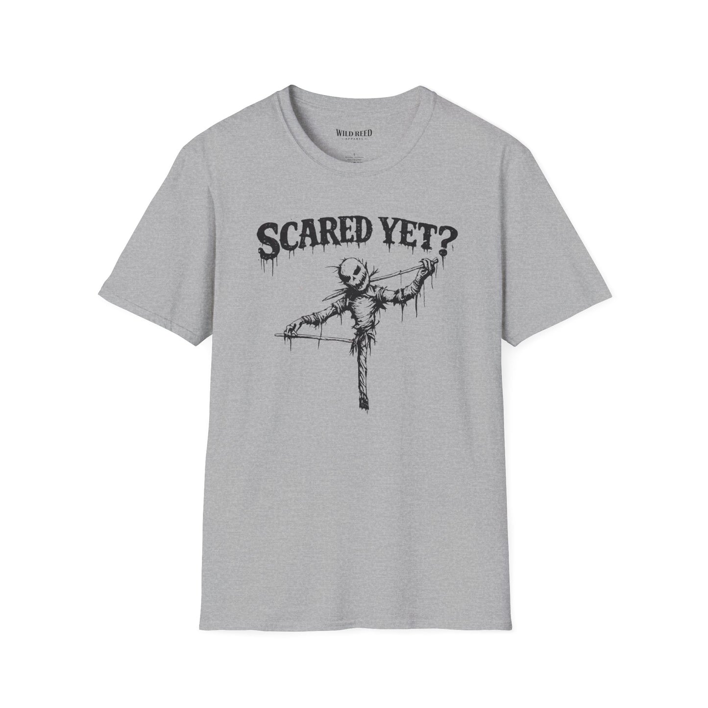 Scared Yet Creepy Scarecrow Halloween T-Shirt