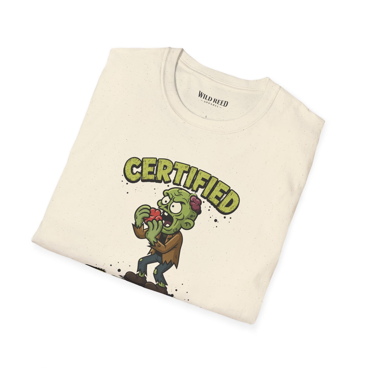Certified Foodie Funny Zombie Graphic Tee