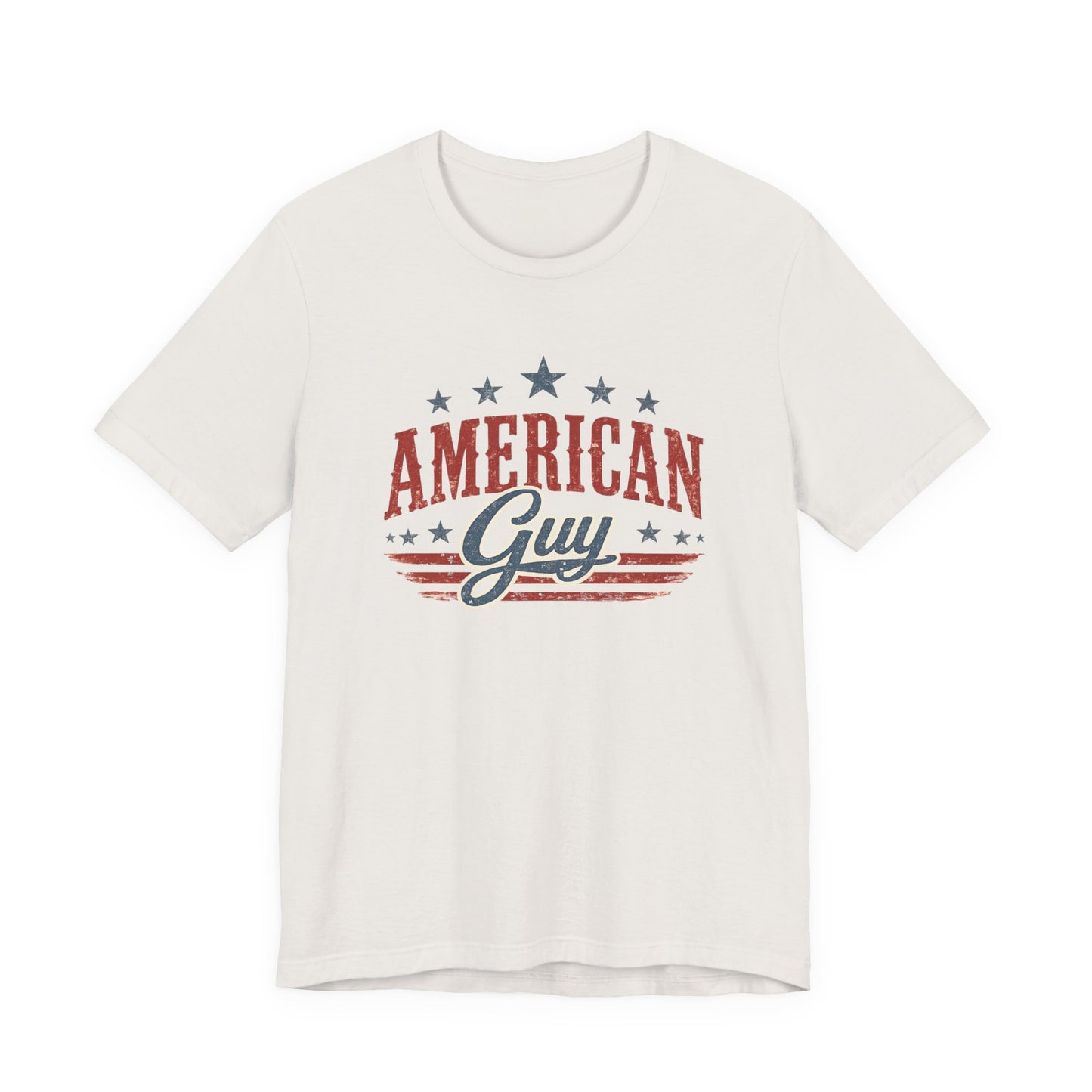 American Guy Graphic Tee • Patriotic Shirt • Vintage Americana T Shirt • Bella Canvas 3001 • 4th of July Shirt • Country Style Men’s Tee