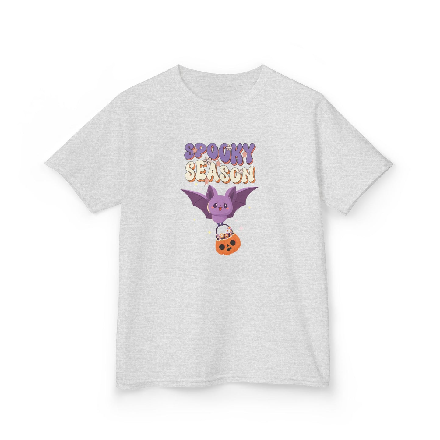 Spooky Season Bat Kids T-Shirt | Cute Halloween Youth Graphic Tee for Boys & Girls