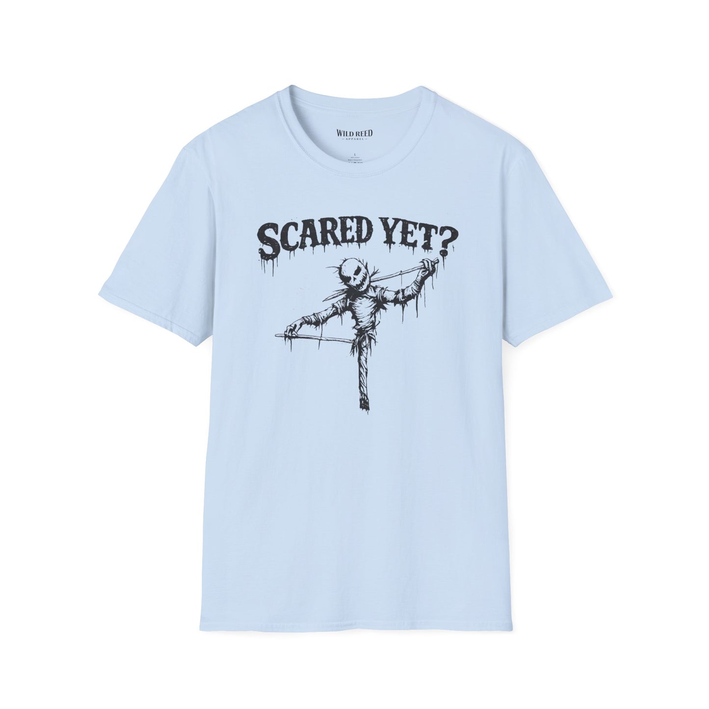 Scared Yet Creepy Scarecrow Halloween T-Shirt