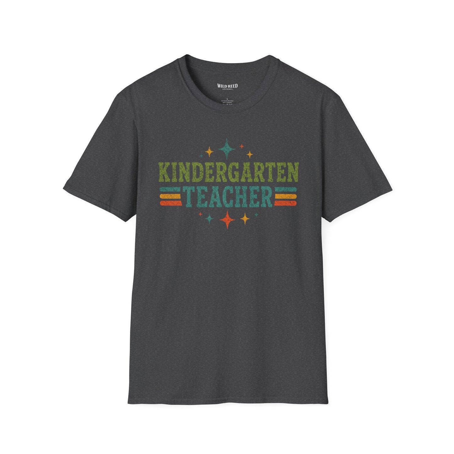 Kindergarten Teacher Shirt | Back to School Teacher Tee | Retro Grade Level Graphic T-Shirt