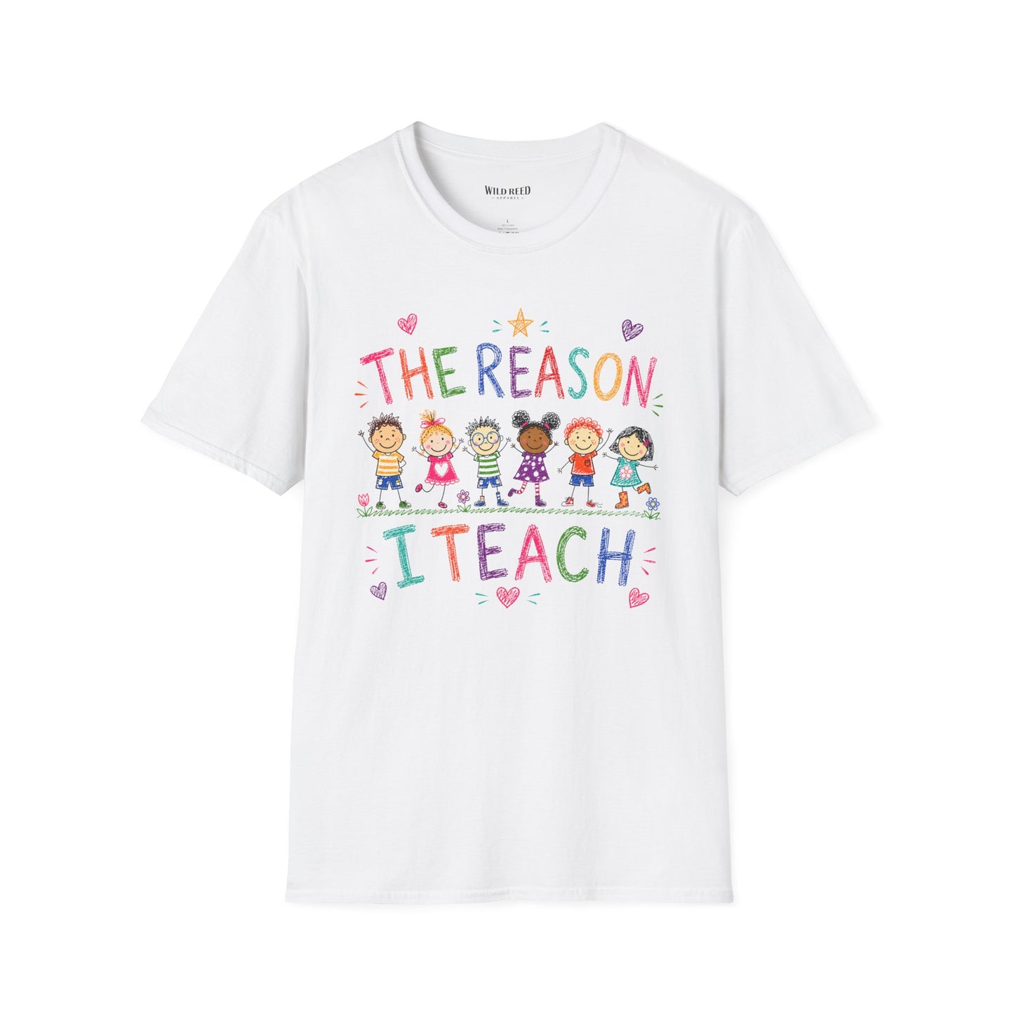 The Reason I Teach Shirt | Colorful Teacher Tee | Back to School Graphic T-Shirt