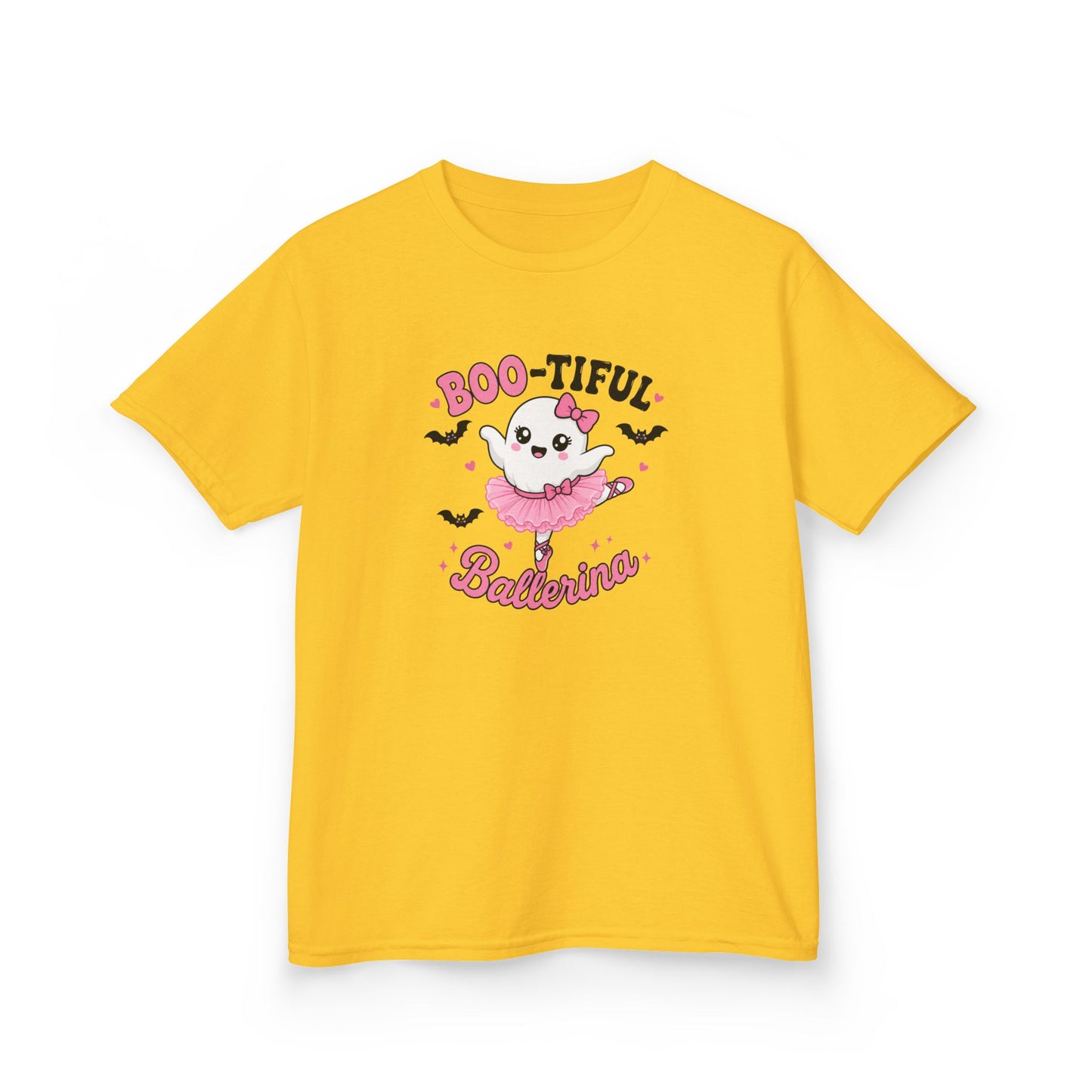 Boo-tiful Ballerina Kids Halloween T-Shirt | Cute Ghost Ballet Tee for Girls