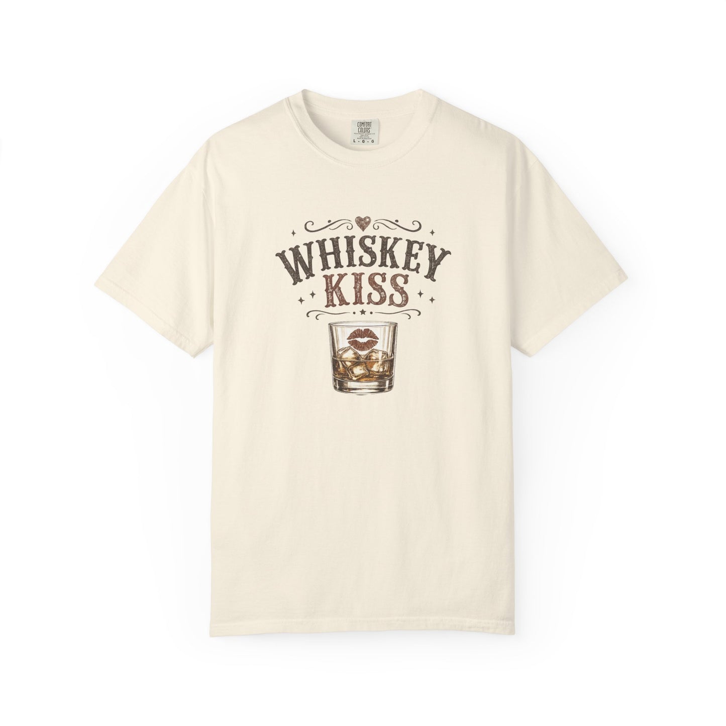 Whiskey Kiss Shirt, Country Graphic Tee, Western Cute Cowgirl Shirt, Vintage Whiskey Tee, Cute Country Outfit Top