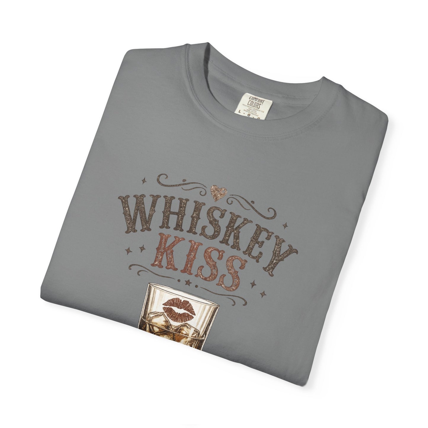 Whiskey Kiss Shirt, Country Graphic Tee, Western Cute Cowgirl Shirt, Vintage Whiskey Tee, Cute Country Outfit Top
