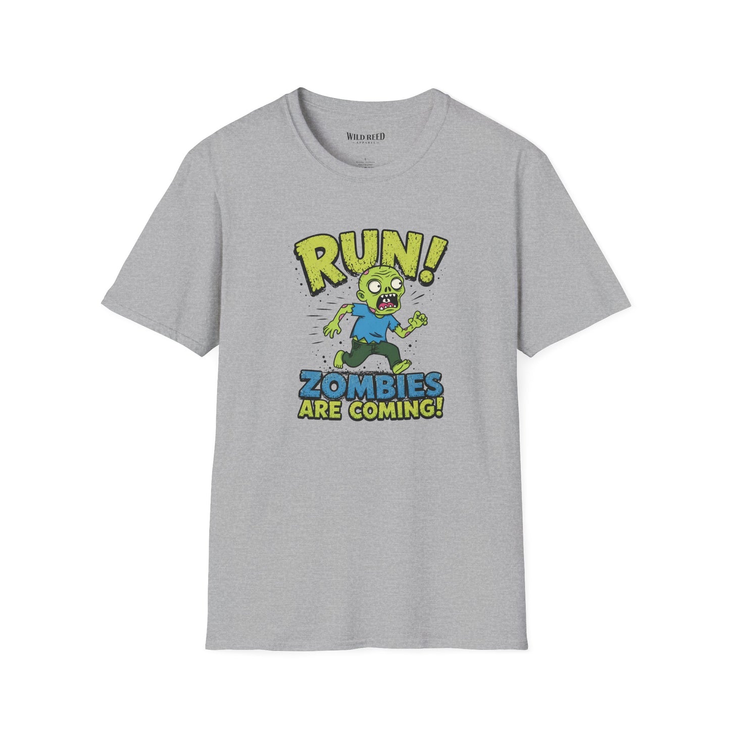 Run! Zombies Are Coming Funny Zombie Graphic Tee