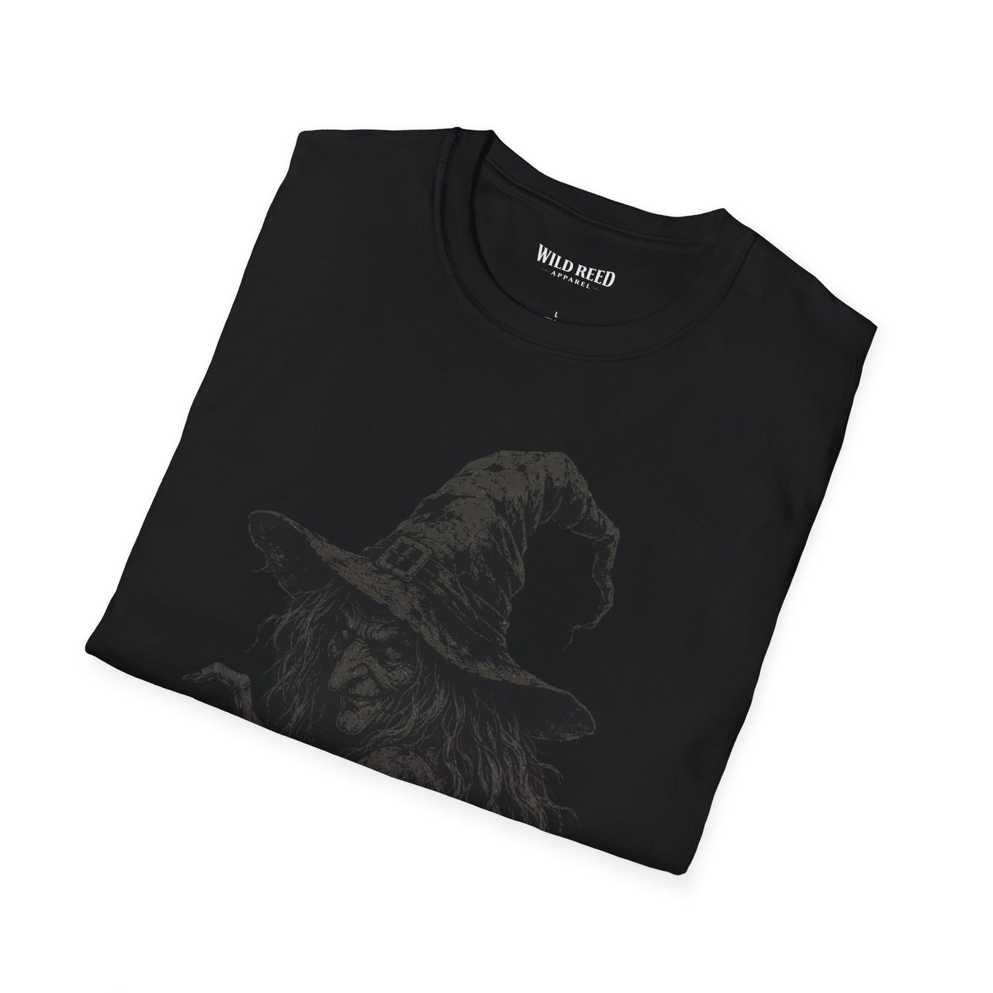 Creepy Witch Stealth Black-on-Black Graphic Tee