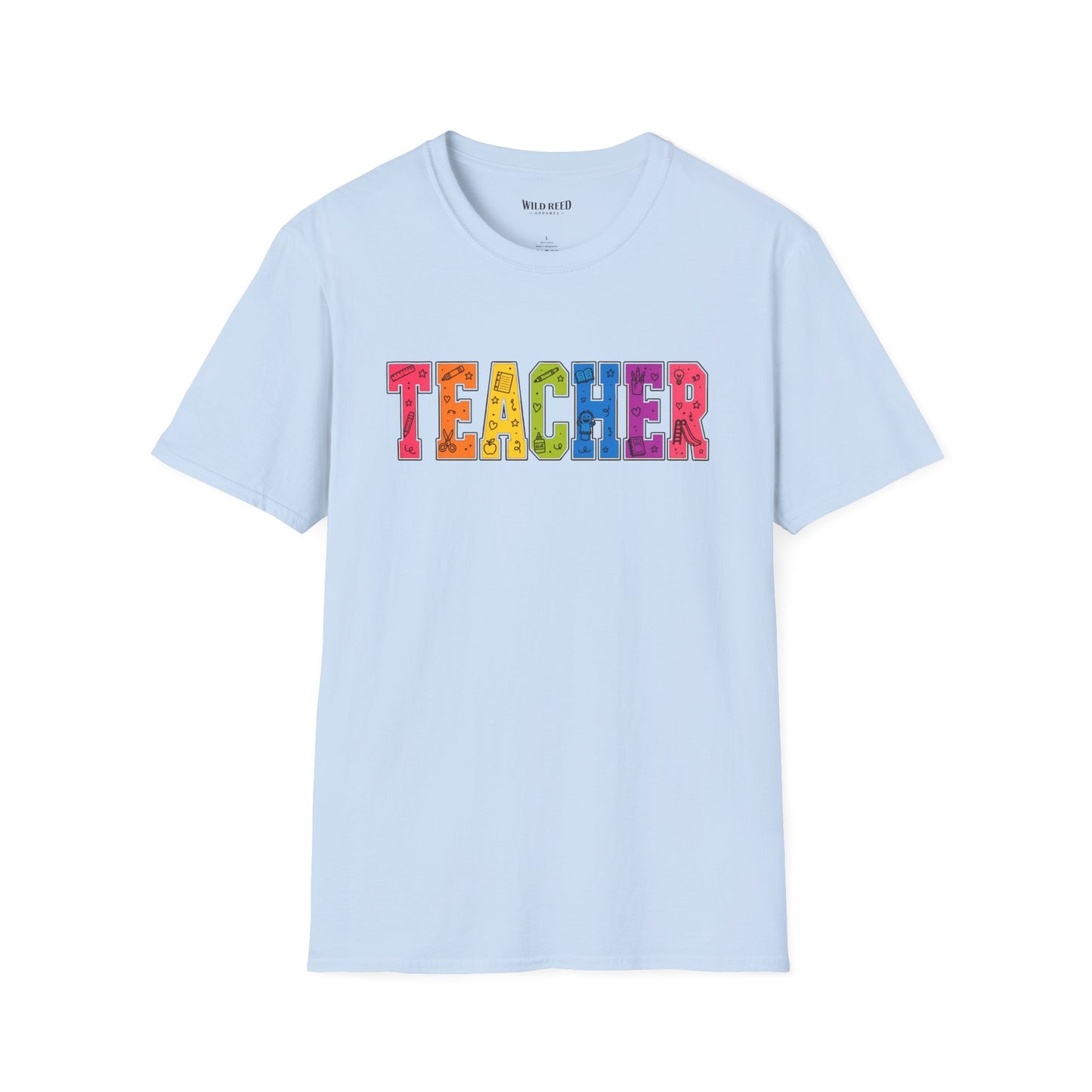Teacher Shirt | Colorful Teacher Tee | Back to School Graphic T-Shirt