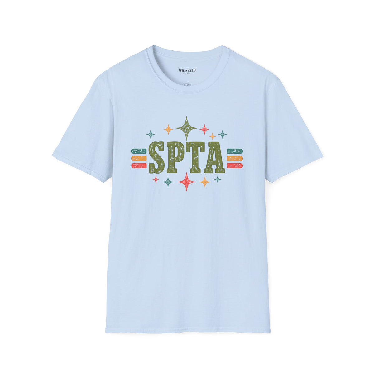 SPTA Retro Collegiate Graphic Tee | School Support Staff Shirt