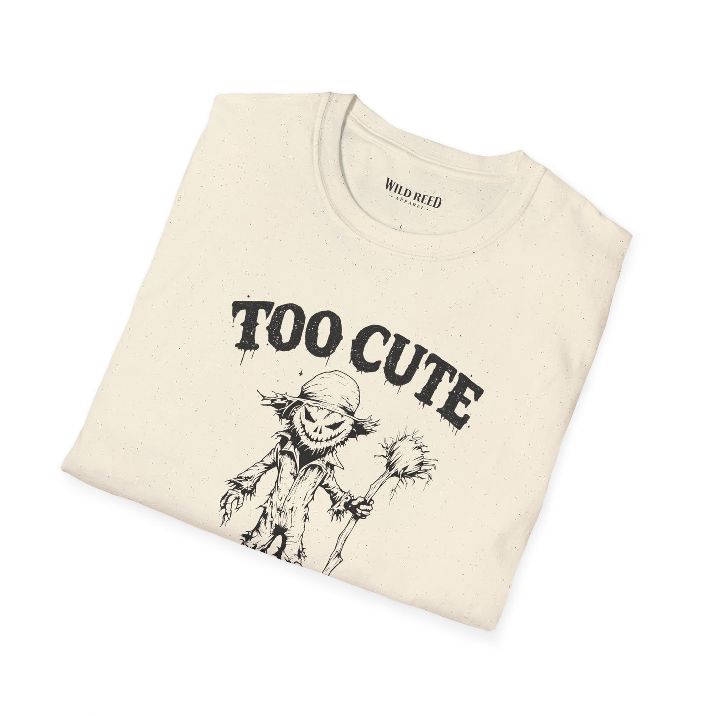 Too Cute to Be Spooked Scarecrow Halloween T-Shirt