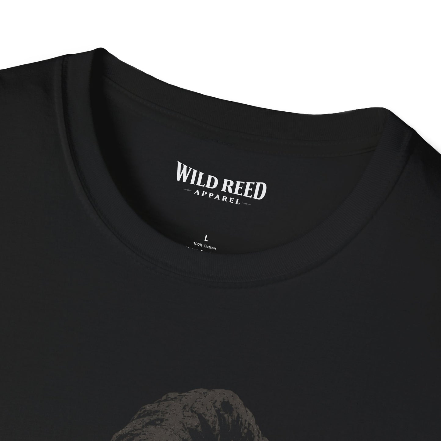 Creepy Witch Heart Hands Stealth Black-on-Black Graphic Tee