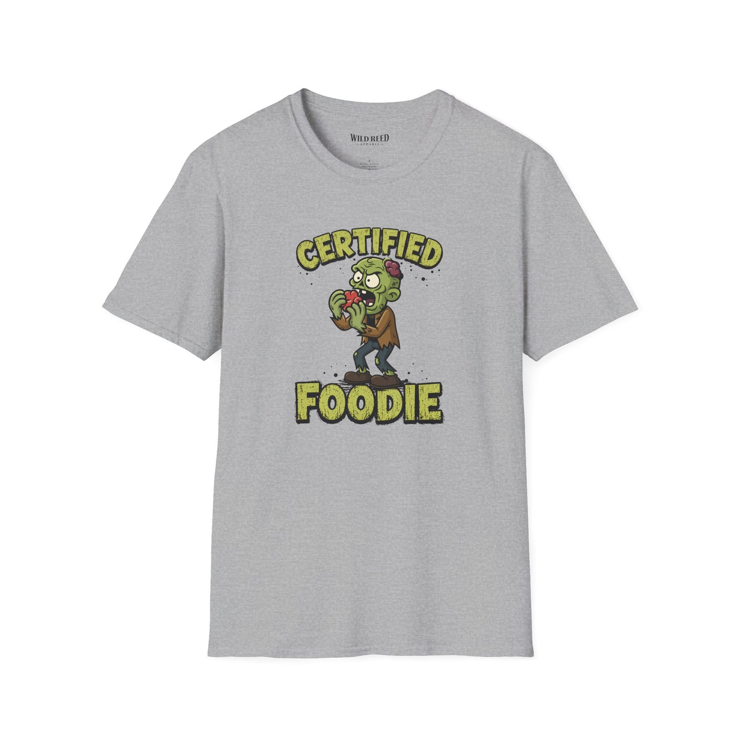 Certified Foodie Funny Zombie Graphic Tee