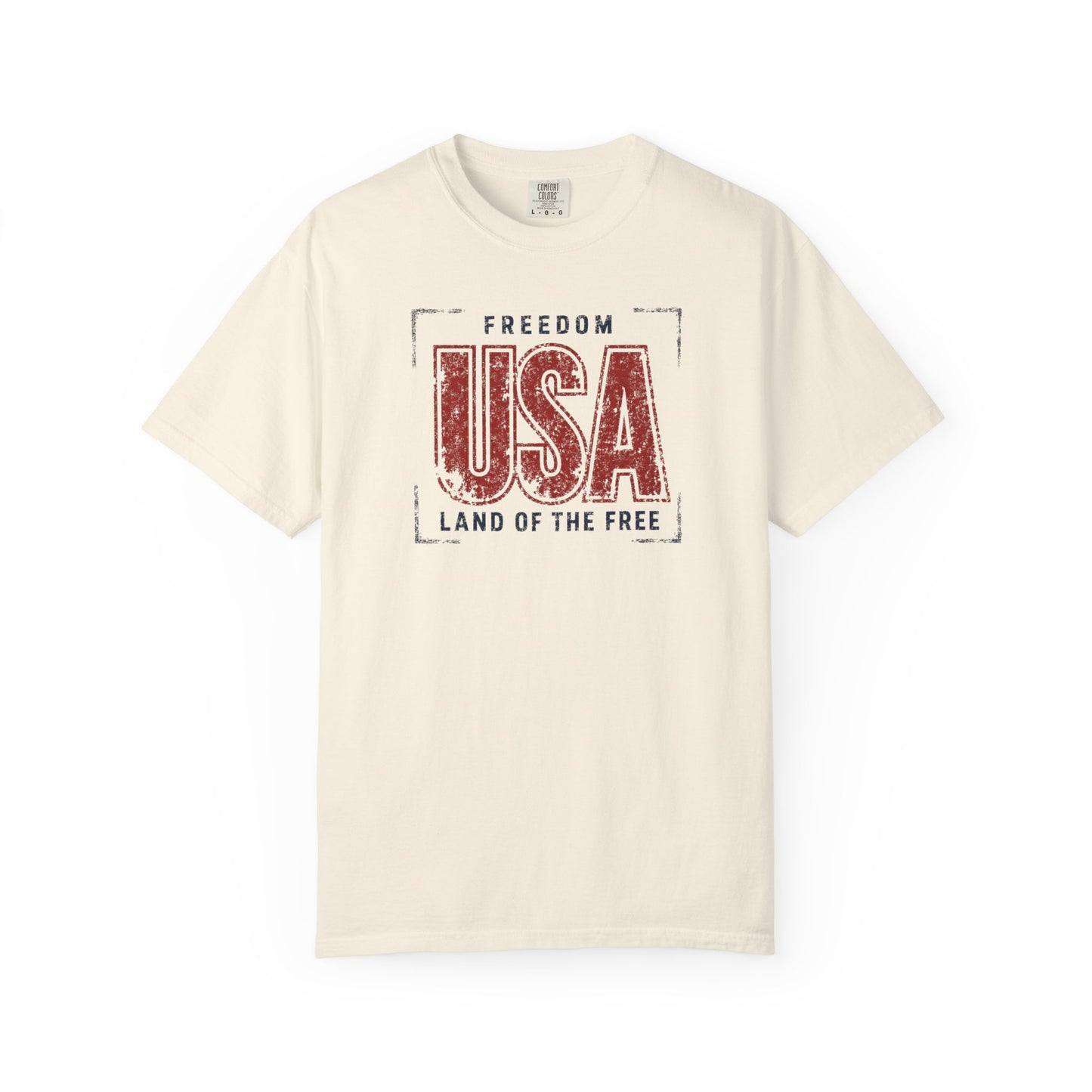 USA Freedom Land of the Free Vintage Patriotic T-Shirt