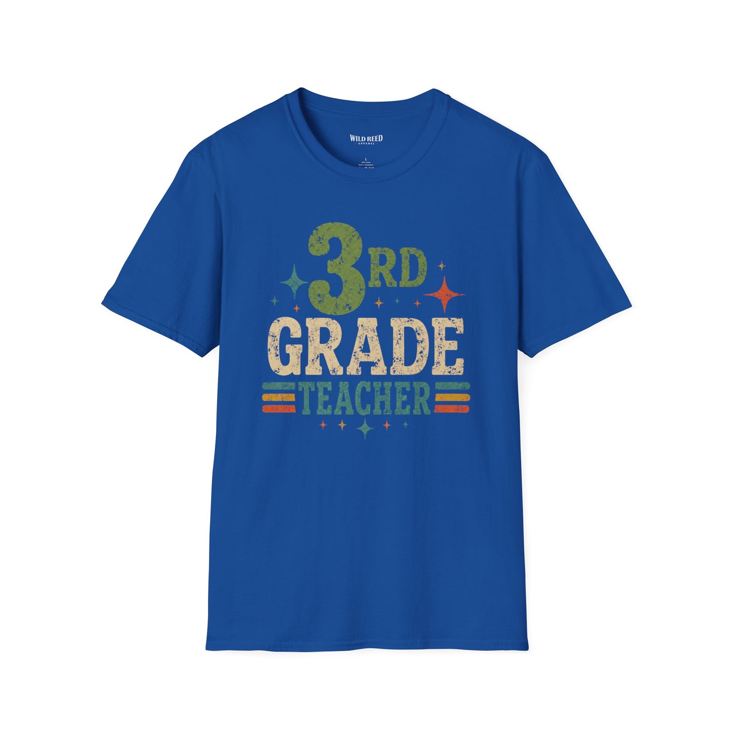 3rd Grade Teacher Shirt | Back to School Teacher Tee | Retro Grade Level Graphic T-Shirt