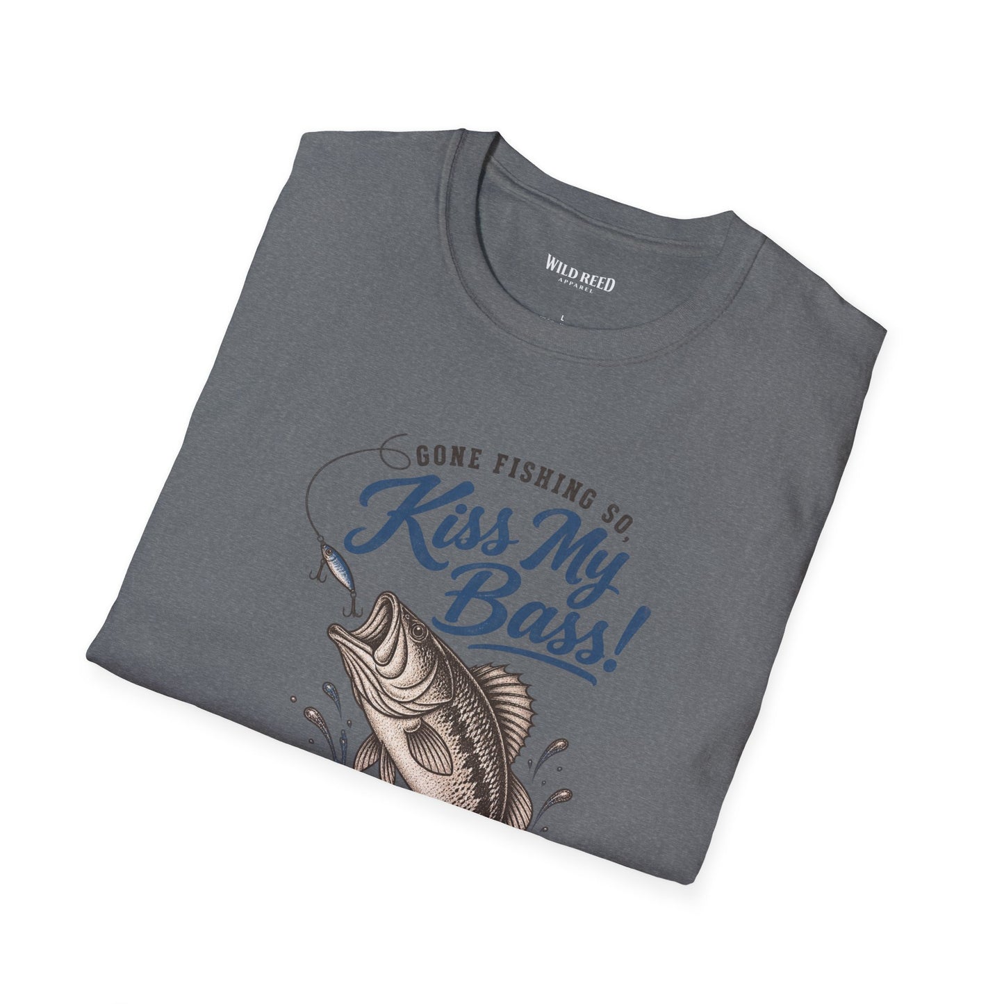 O’Fishally Retired Kiss My Bass Fishing Retirement T-Shirt