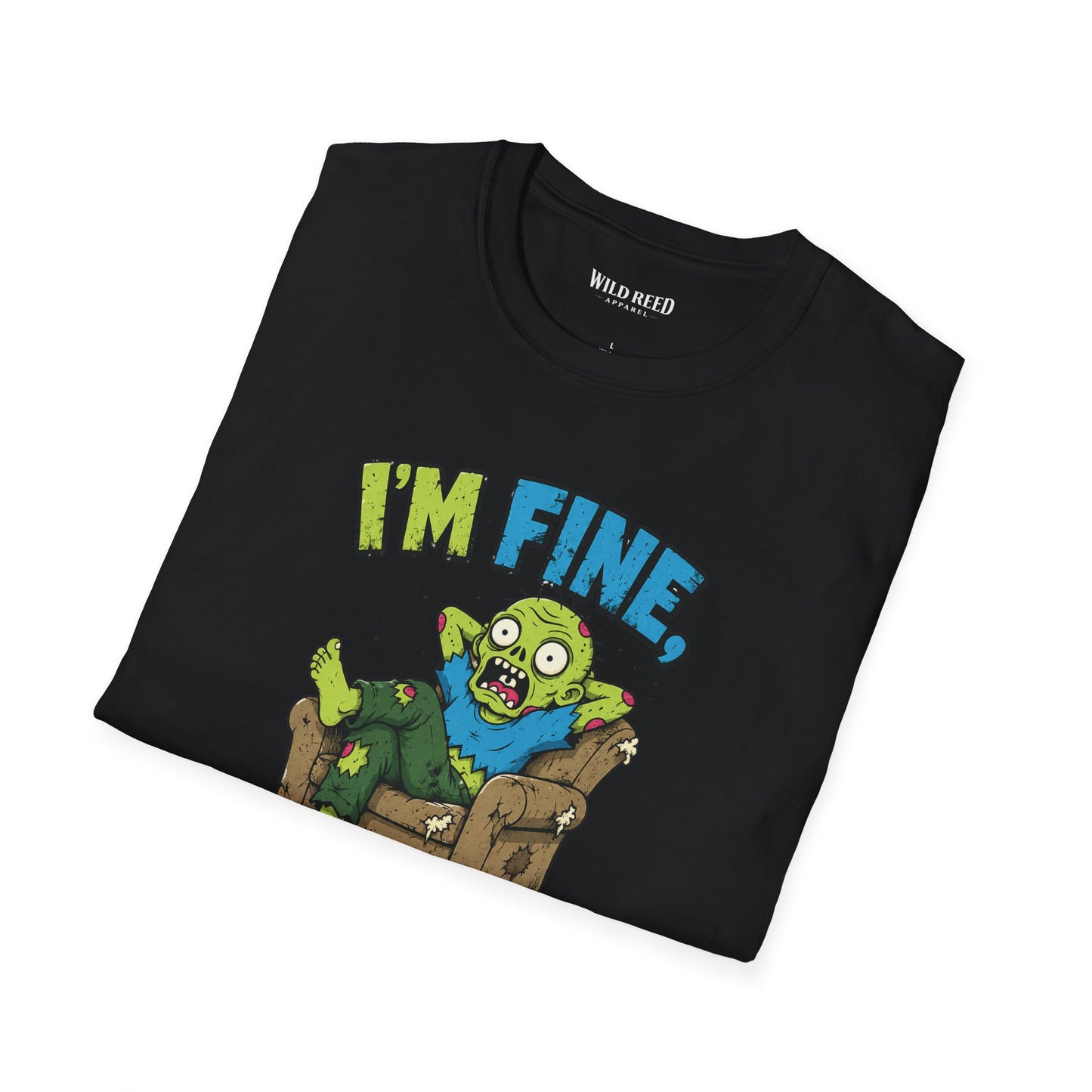 I’m Fine Really Funny Zombie Graphic Tee