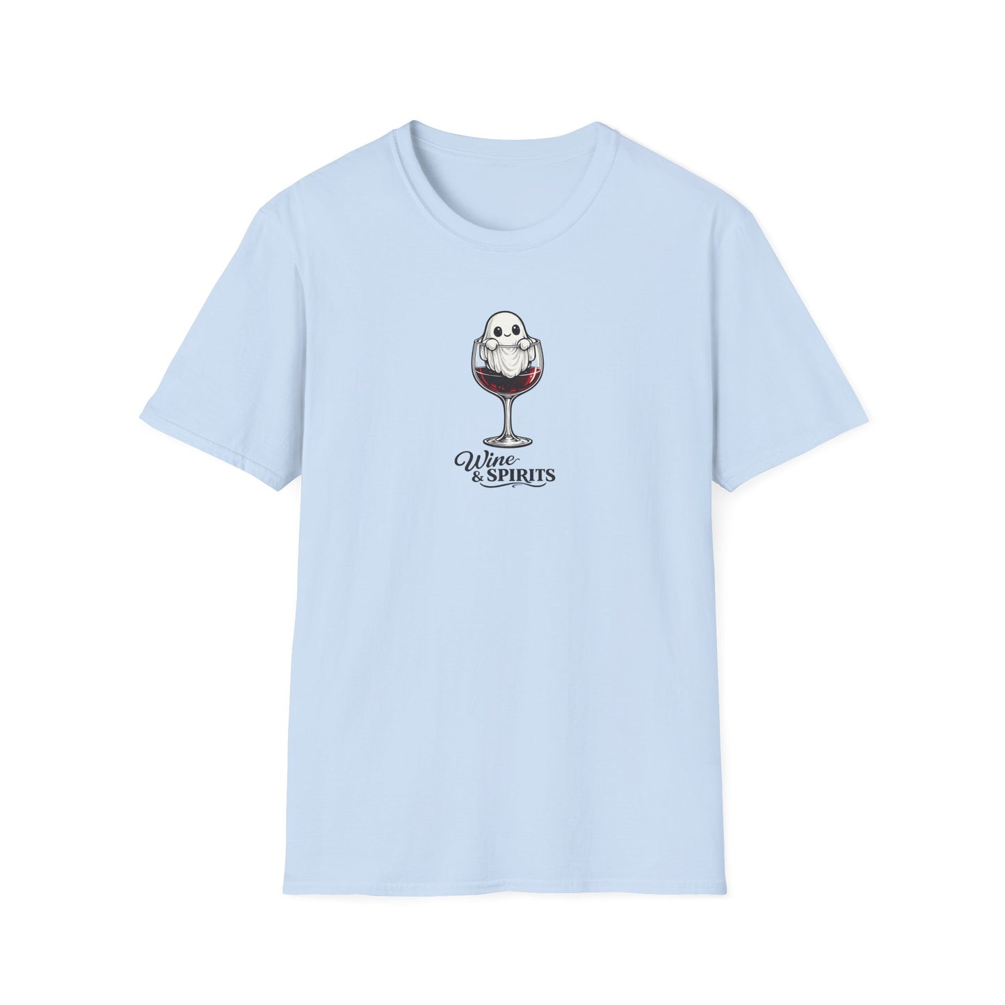 Wine & Spirits Cute Ghost Halloween T-Shirt