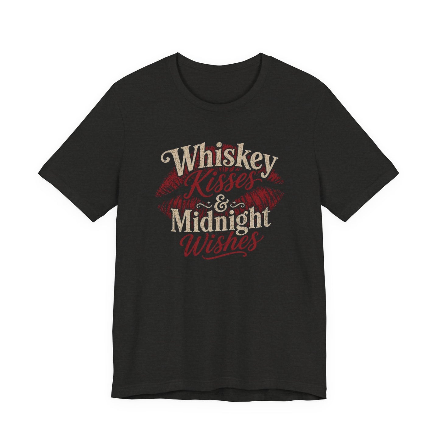 Whiskey Kisses & Midnight Wishes Vintage Graphic Tee