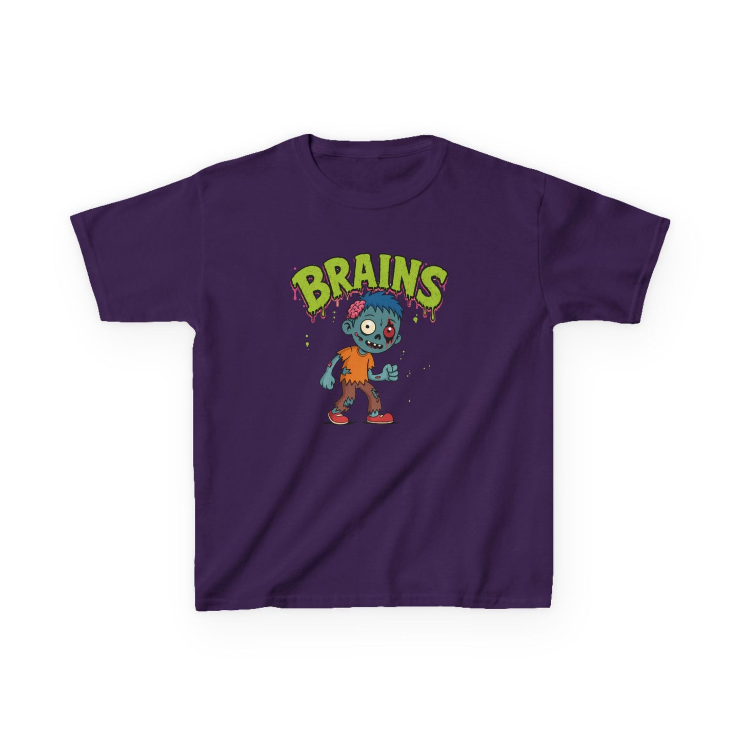 Brains Zombie Kids Halloween T-Shirt