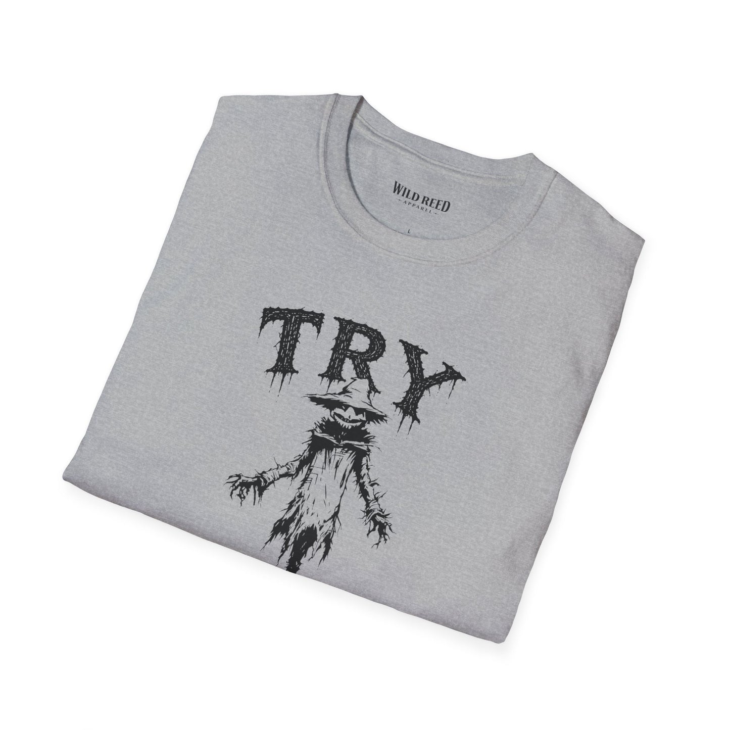 Try Me Creepy Scarecrow Halloween T-Shirt