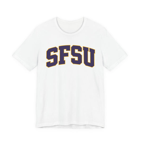 SFSU Collegiate Tee — Vintage Varsity Lettering Shirt
