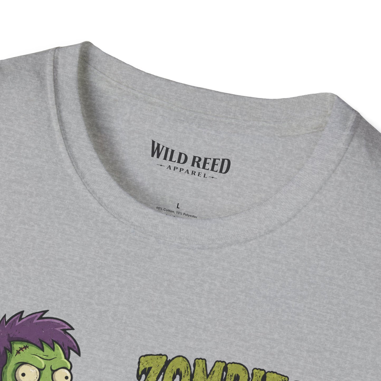 Zombies Eat Brains You’re Safe Funny Zombie Graphic Tee