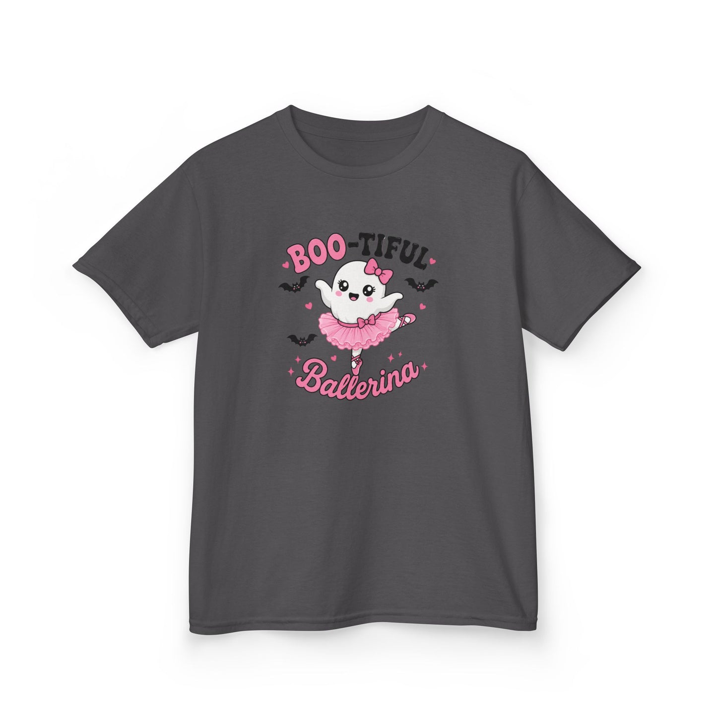 Boo-tiful Ballerina Kids Halloween T-Shirt | Cute Ghost Ballet Tee for Girls