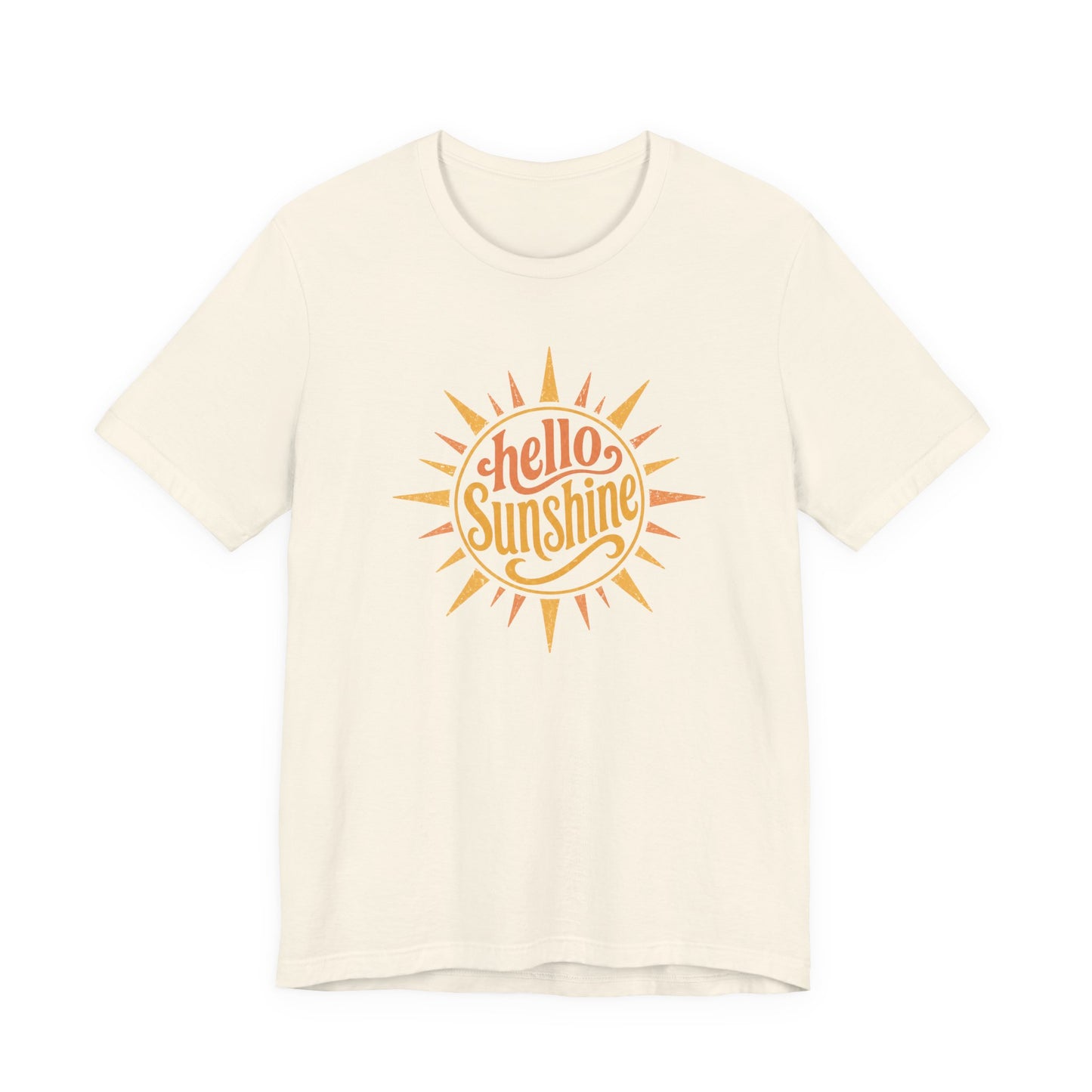 Hello Sunshine Retro Graphic Tee | Bella Canvas Summer Shirt | Vintage Sunshine Shirt | Cute Vacation Tee | Wild Reed Apparel