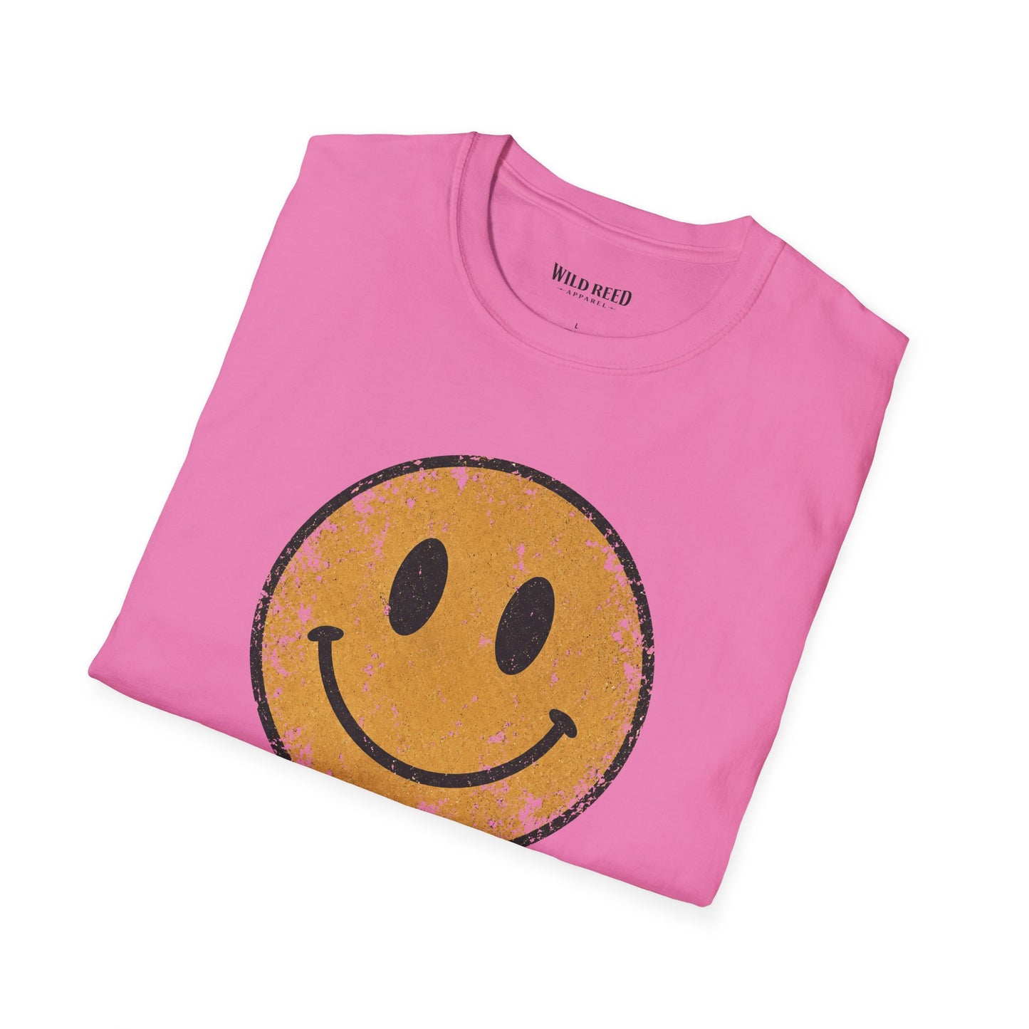 Vintage Distressed Smiley Face Graphic Tee | Retro Happy Face Shirt | Western Boho Aesthetic T-Shirt