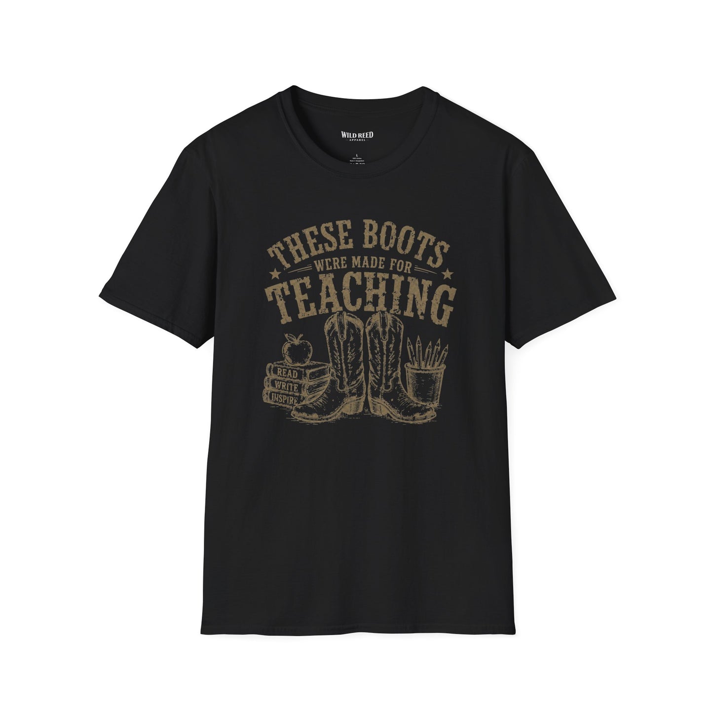 These Boots Were Made for Teaching Shirt | Vintage Western Teacher Tee | Cowgirl Graphic T-Shirt