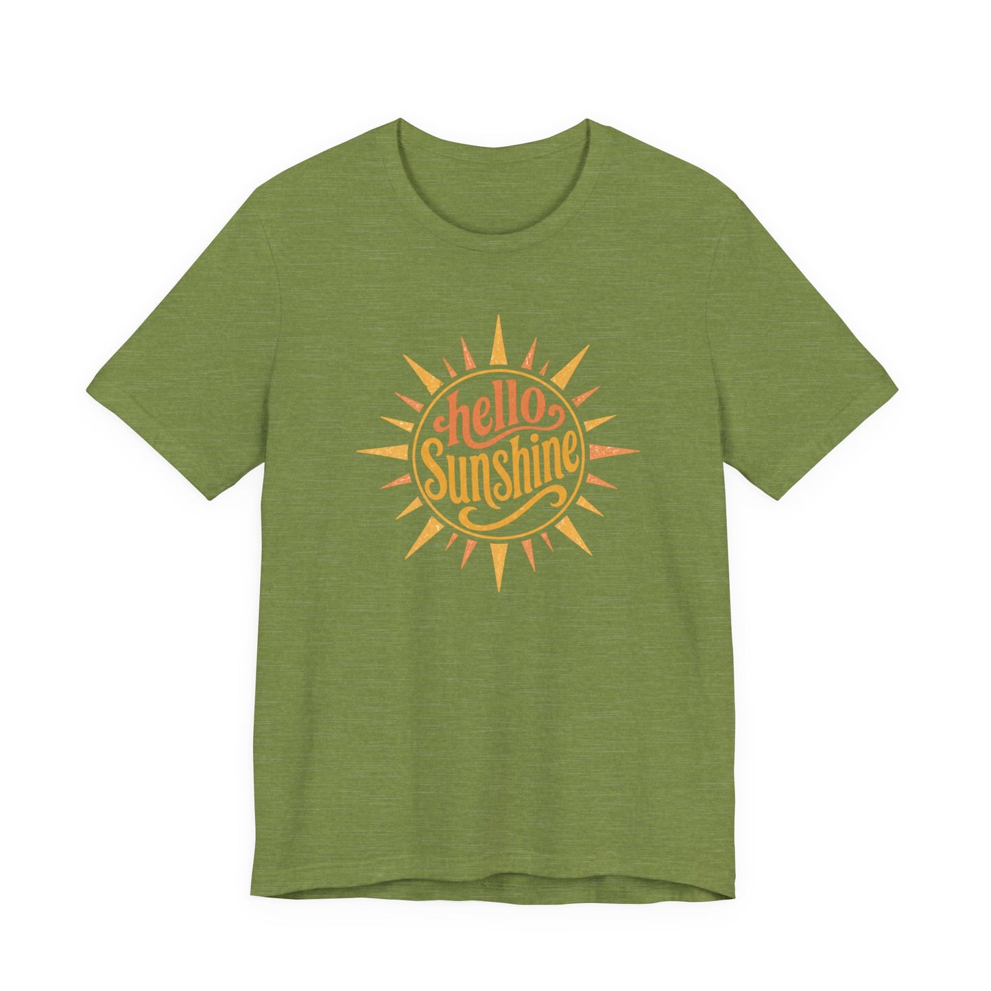 Hello Sunshine Retro Graphic Tee | Bella Canvas Summer Shirt | Vintage Sunshine Shirt | Cute Vacation Tee | Wild Reed Apparel